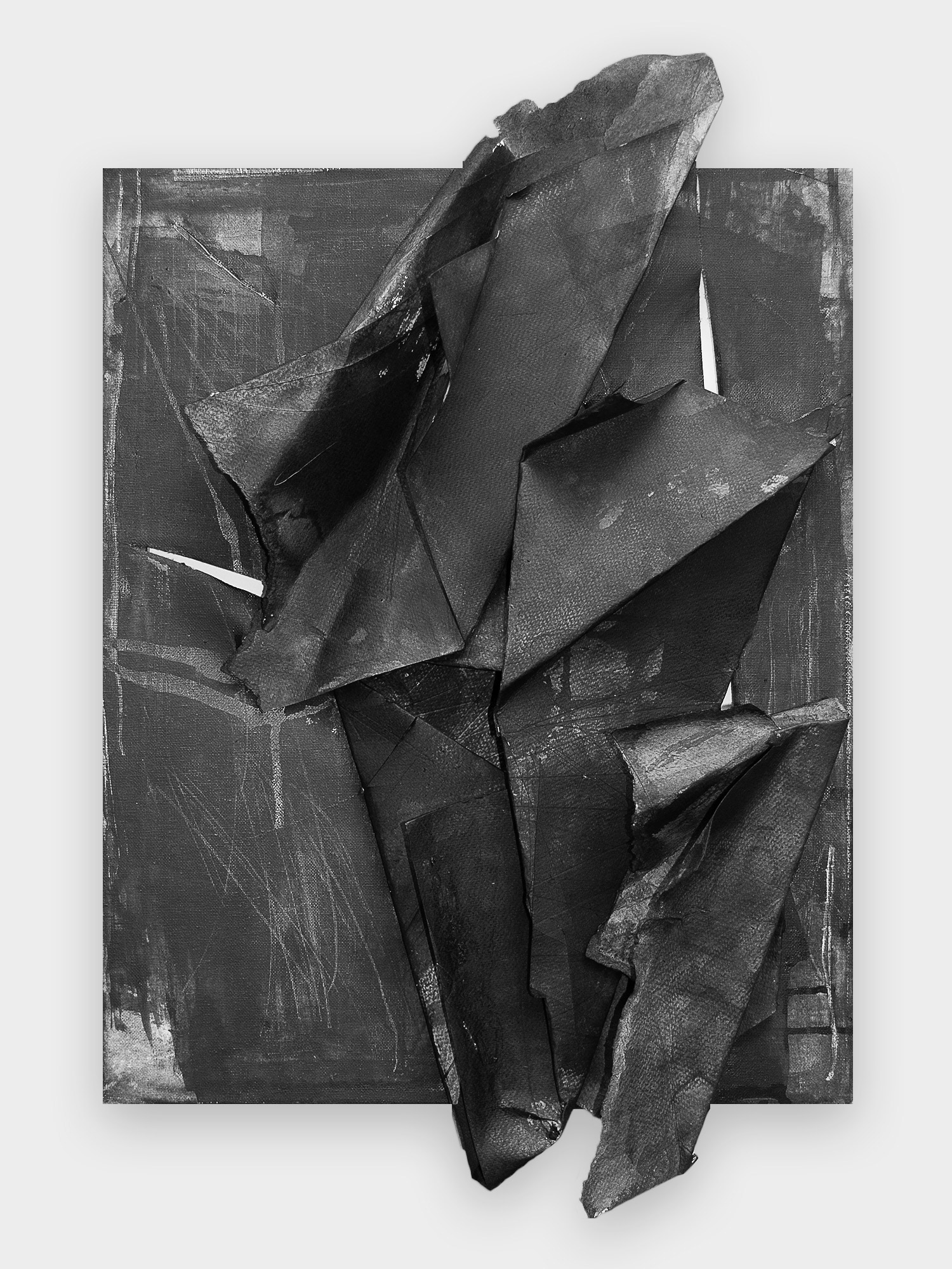 20x16", Sumi Ink on canvas, 2023