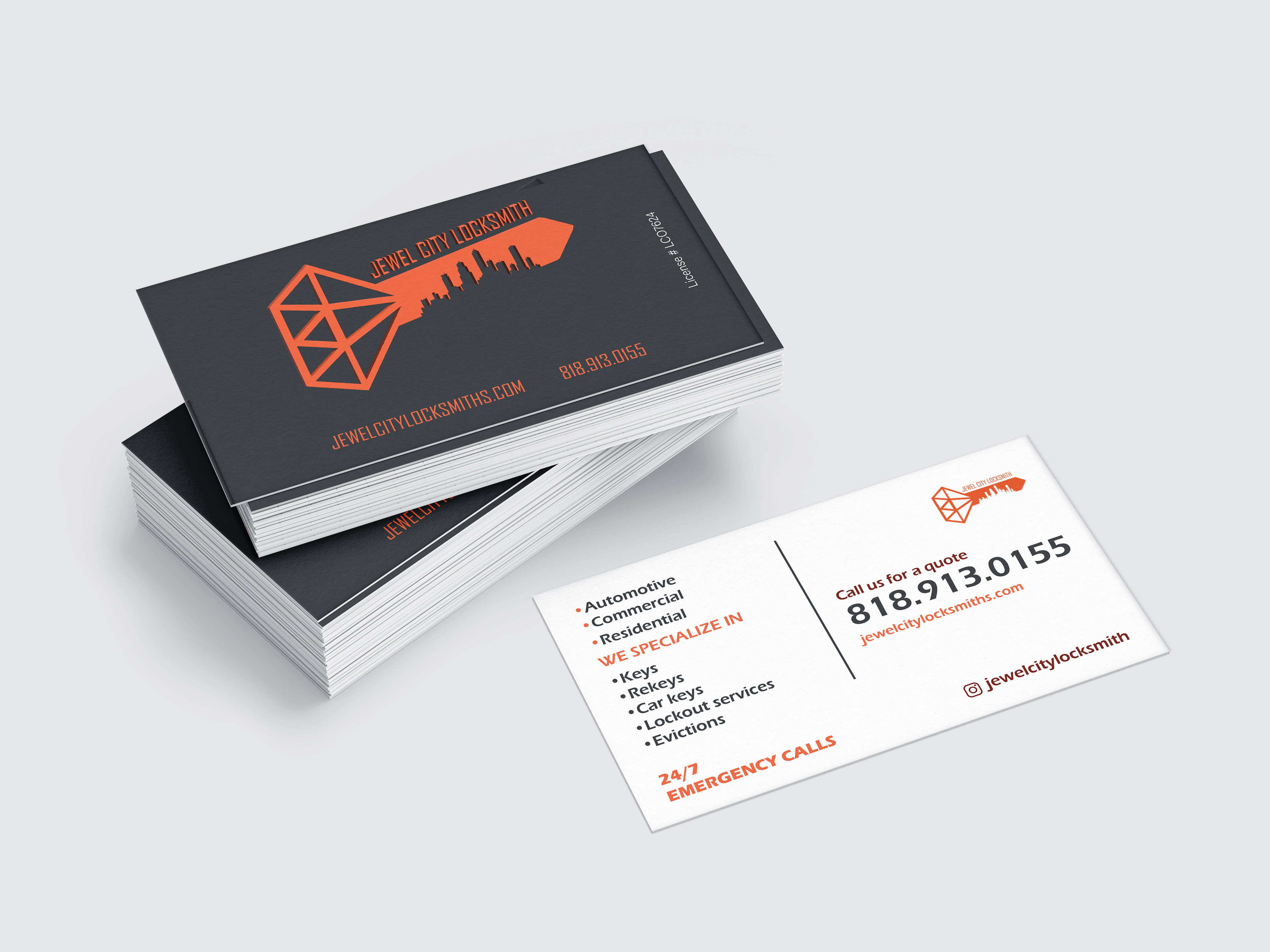 alternate business card gray recto white verso