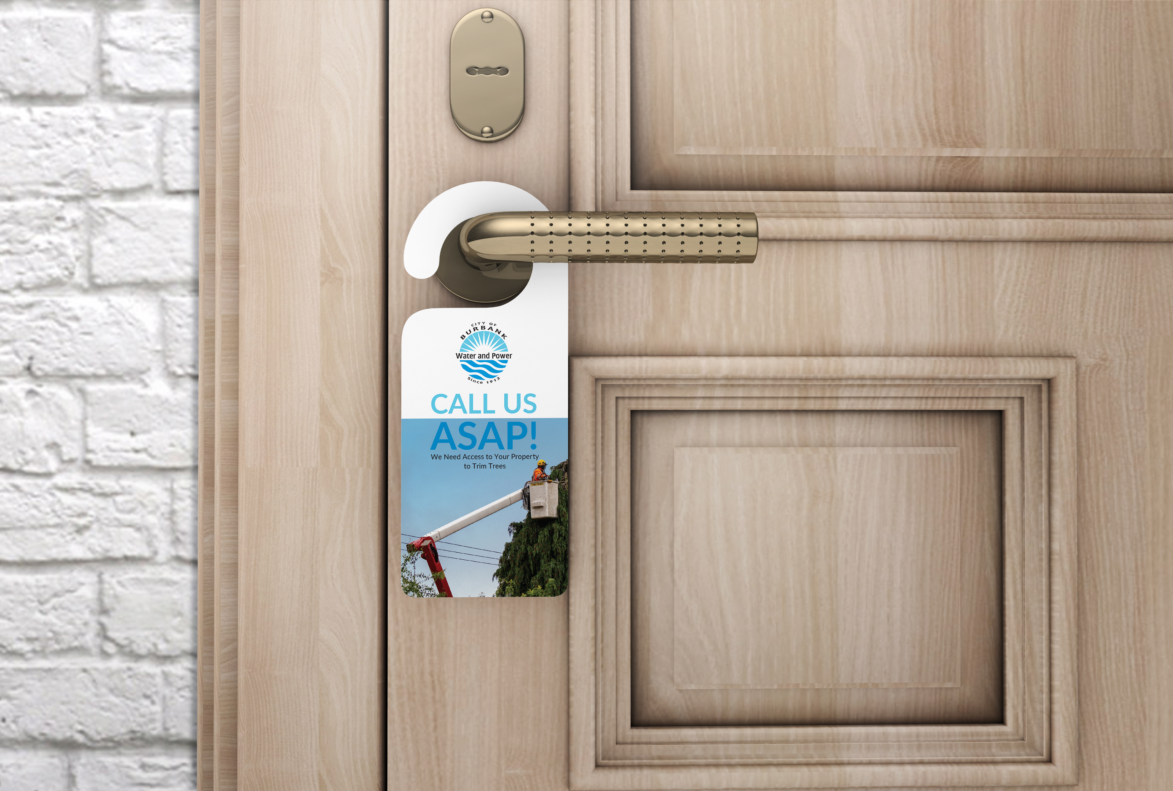Door hanger (front)