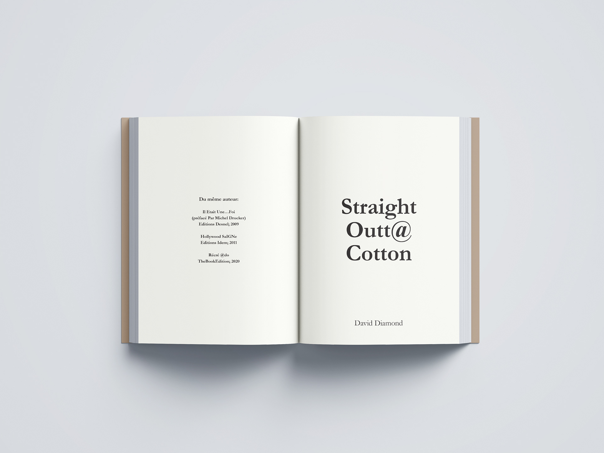 Left: from the same author || Right: Title and author