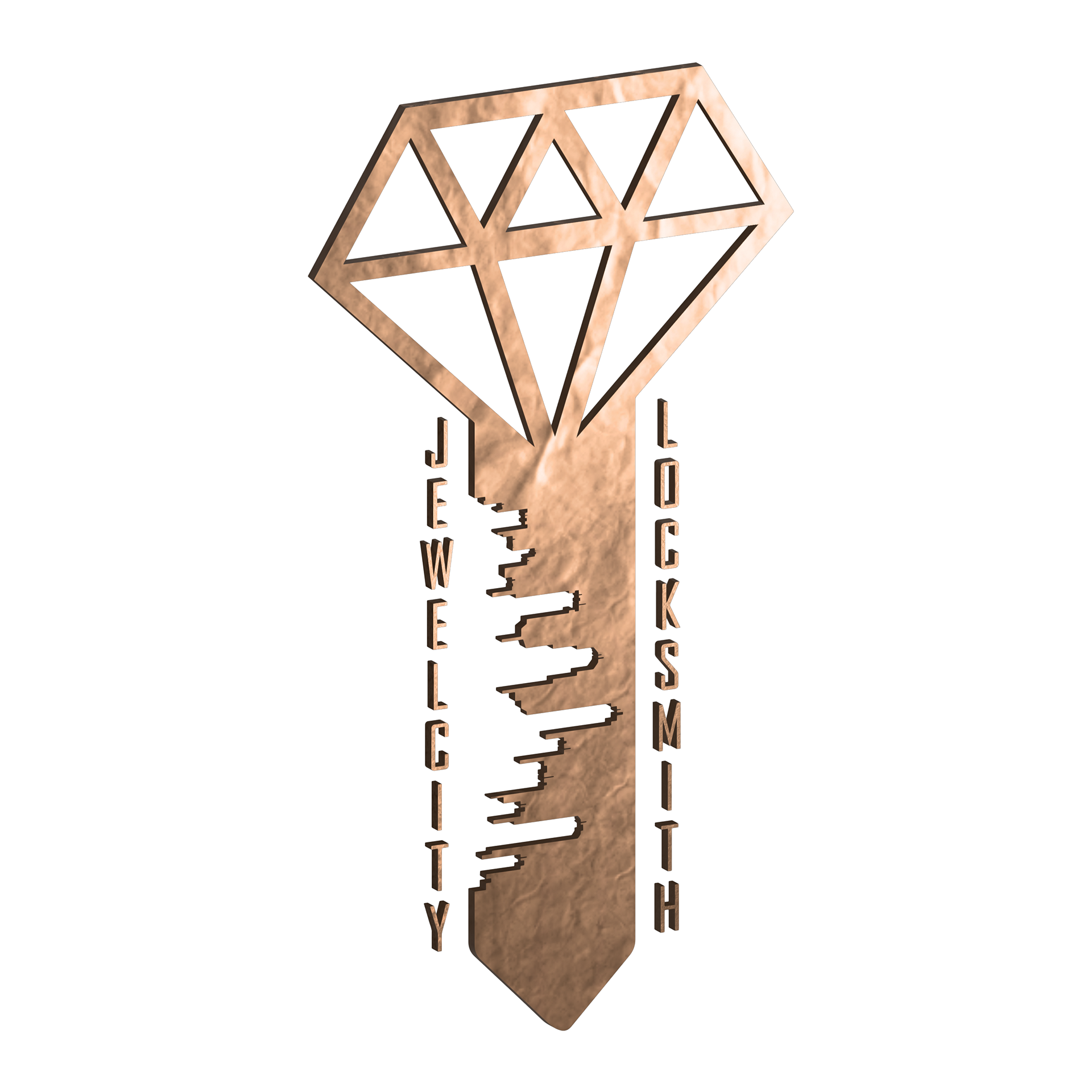 alternate vertical copper logo