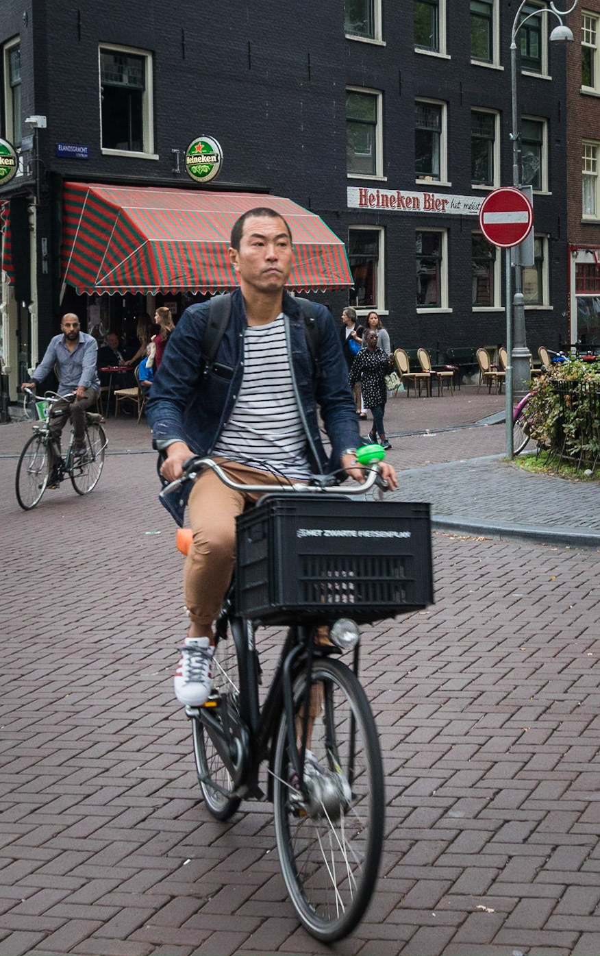 Bicyclist in Amsterdam (2018)
