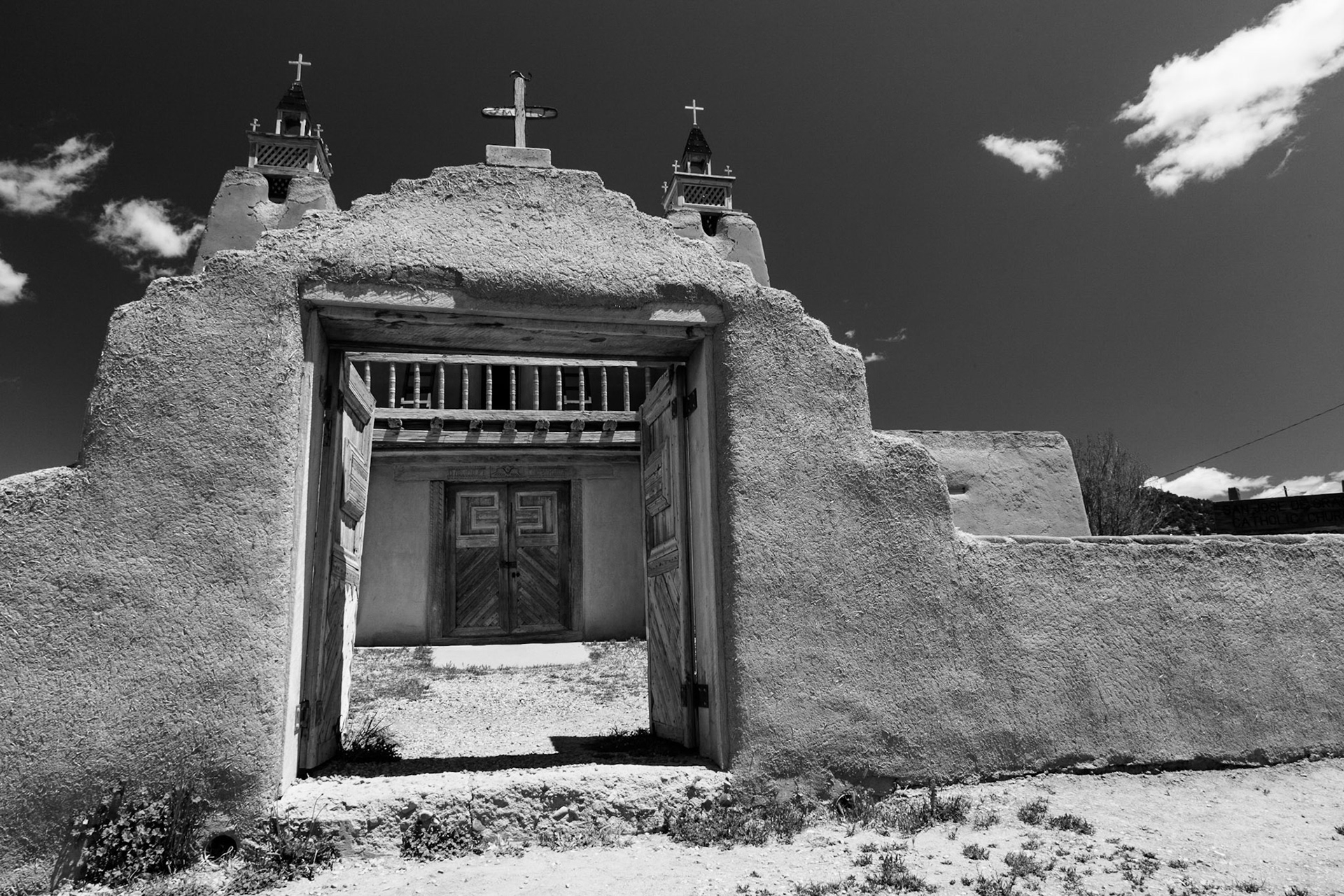 Church of Santo Tomas Del Rio de Las Trampas, Trampas NM between Santa Fe and Taos on the High Road