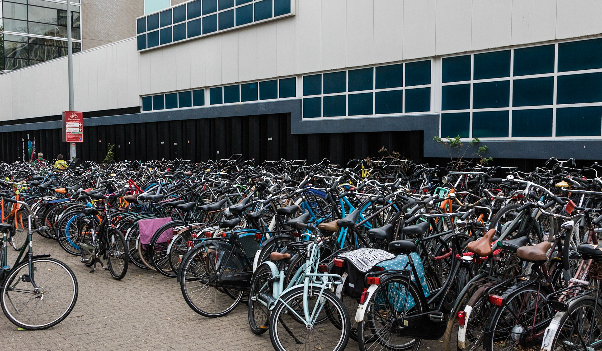 Bicycle parking lot by Amsterdam Central Train Station, Amsterdam, Netherlands (2018)