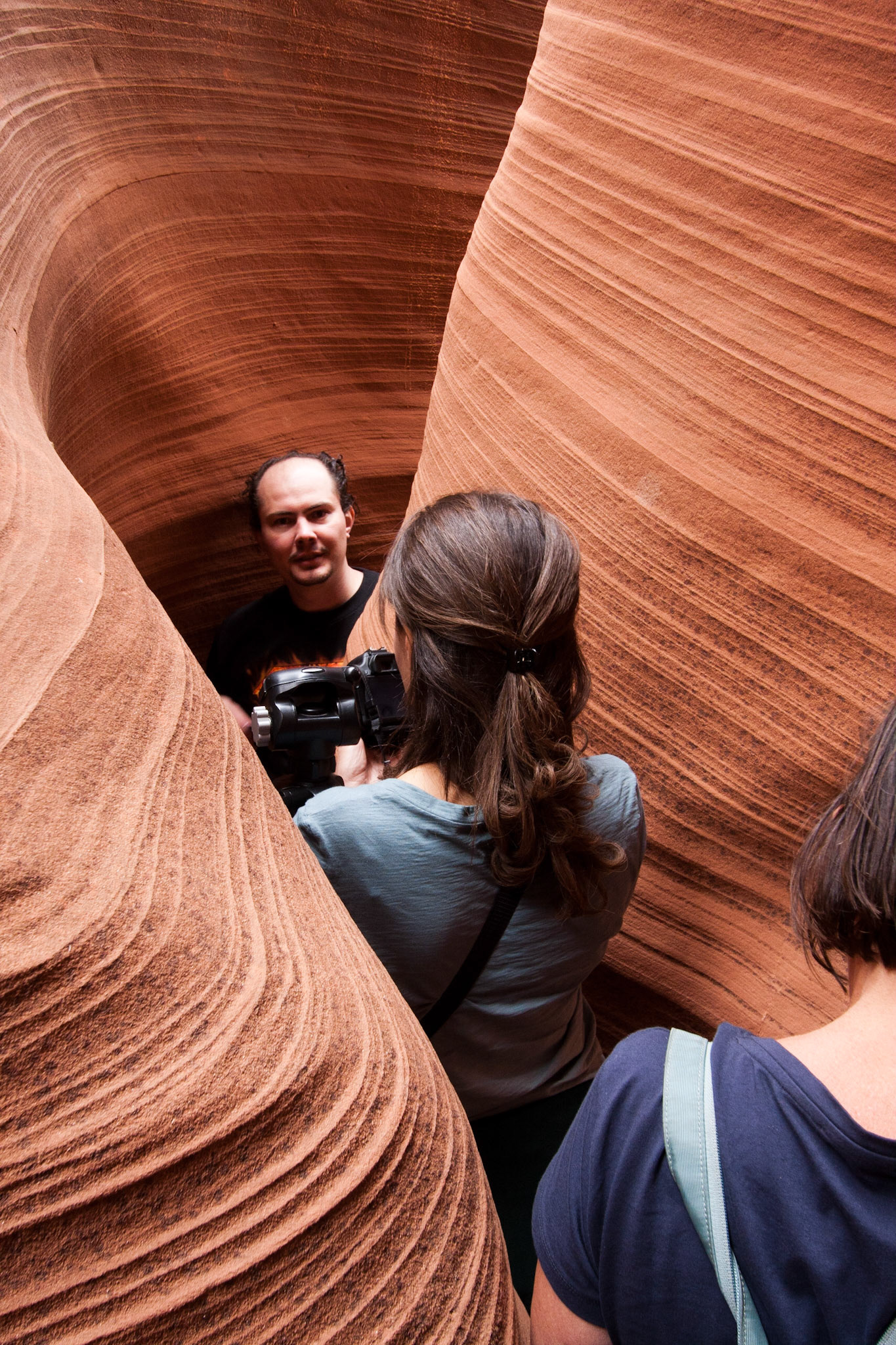 Narrow section of Rattle Snake Slot Canyon, Page, AZ