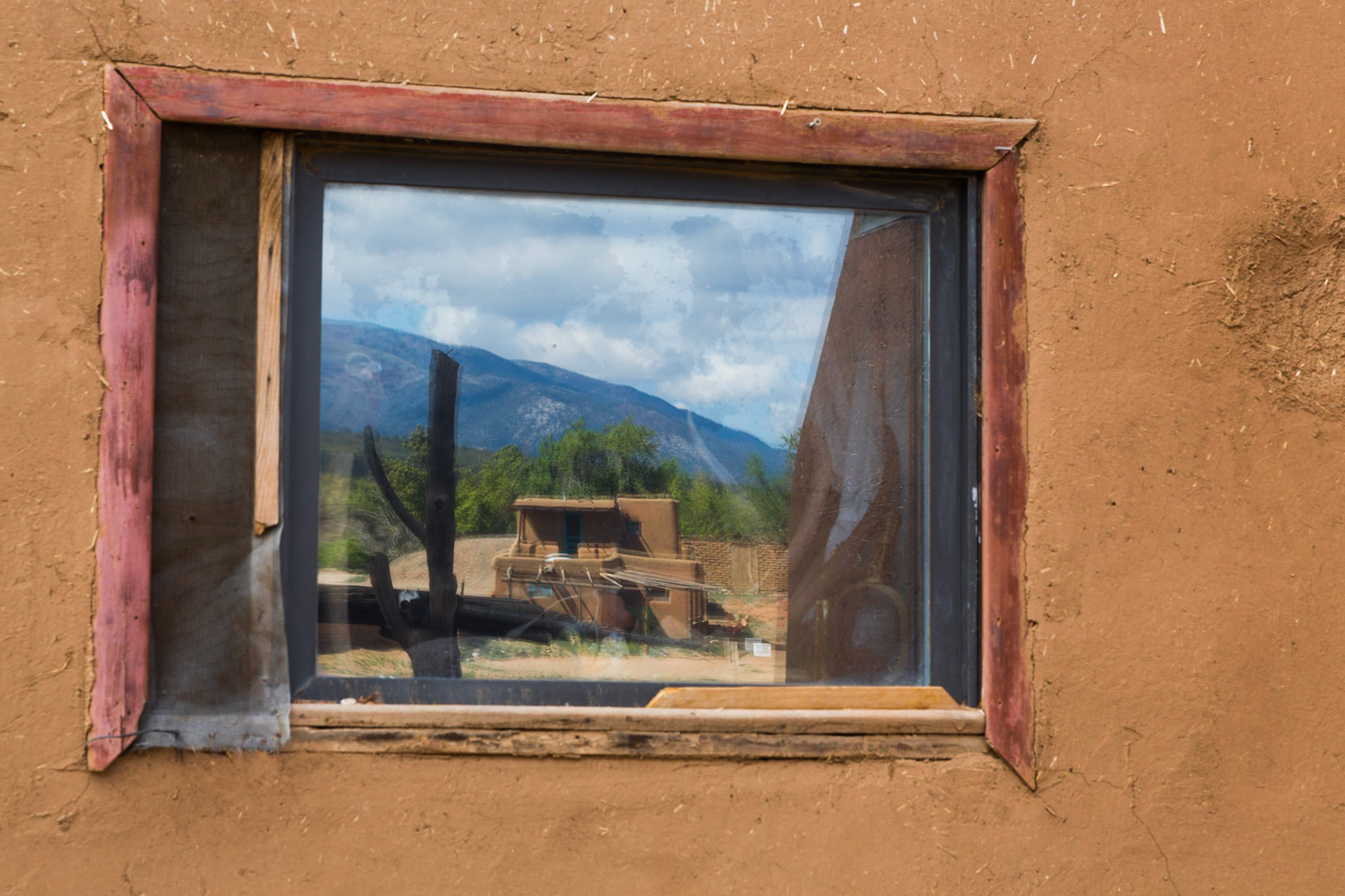 Window Reflection 1 Taos Pueblo, NM