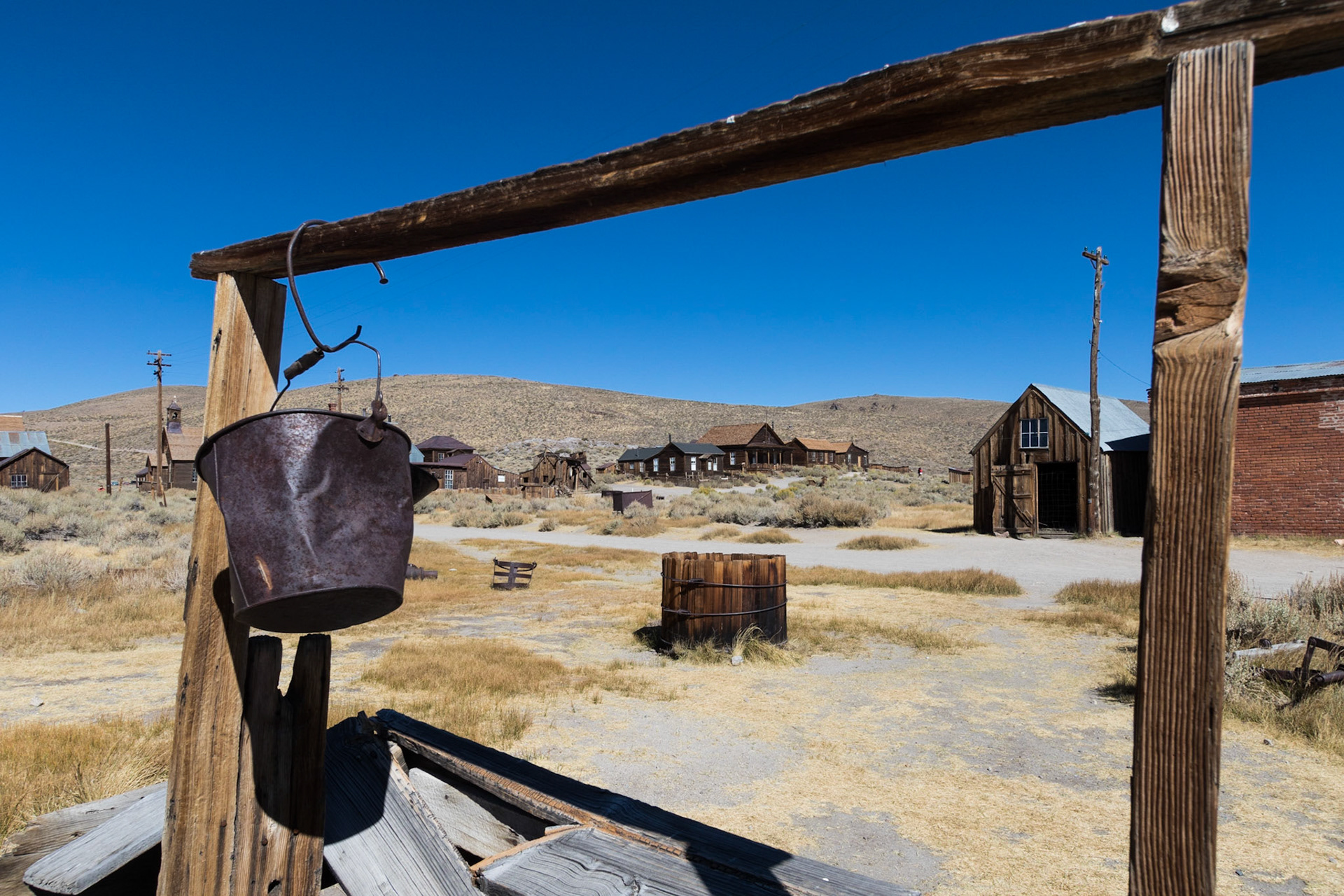 Bucket and well in Bodie ghost town, CA (2016)