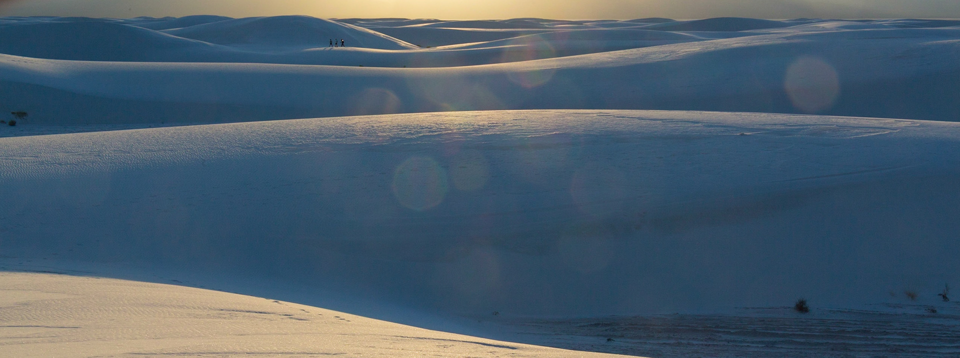 Sunset over White Sands, White Sands National Park, New Mexico, USA (3/2020)