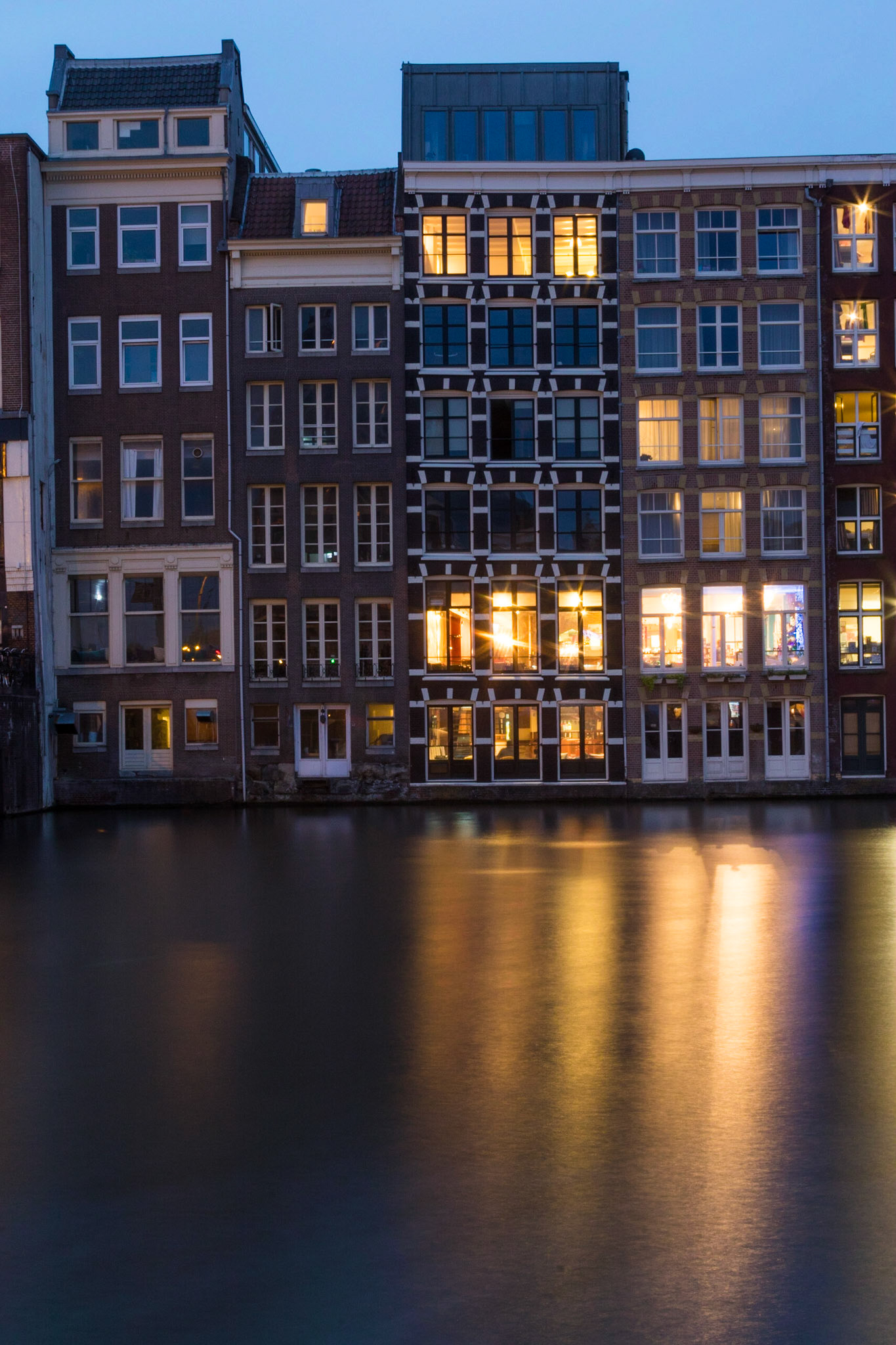 Warm reflection in Amsterdam Canal, Netherlands (2018)
