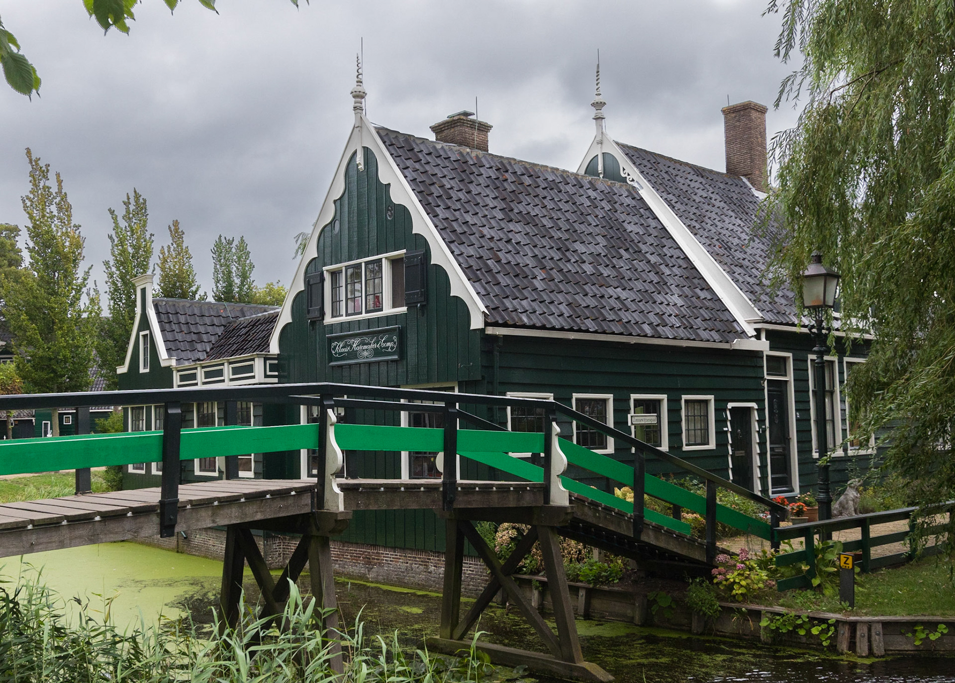 Foot bridge.  Zaanse Schans (near Amsterdam), Netherlands (2018)