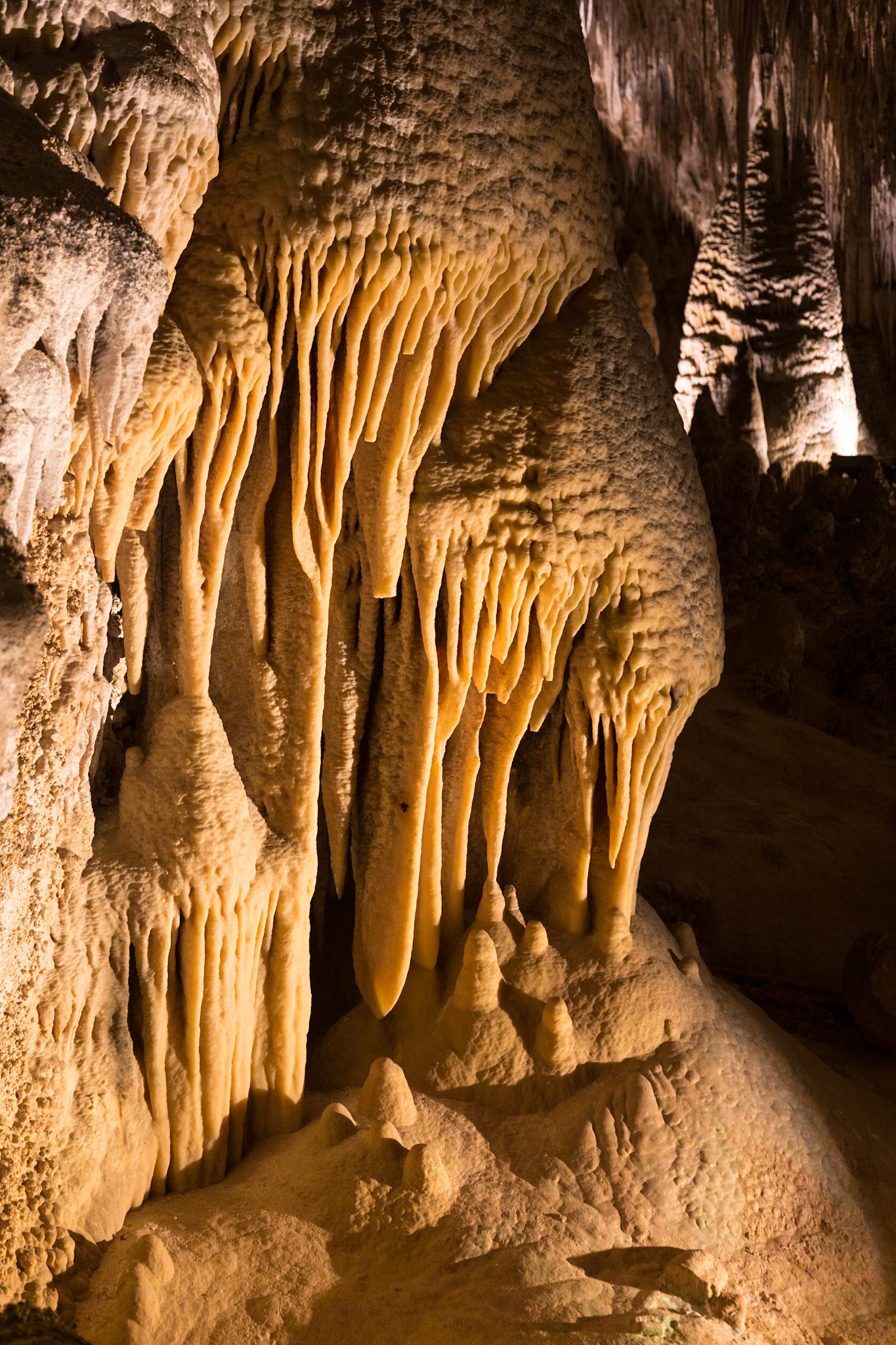 Flowstone, Big Room, Carlsbad Caverns National Park, White city New Mexico (3/2020)
