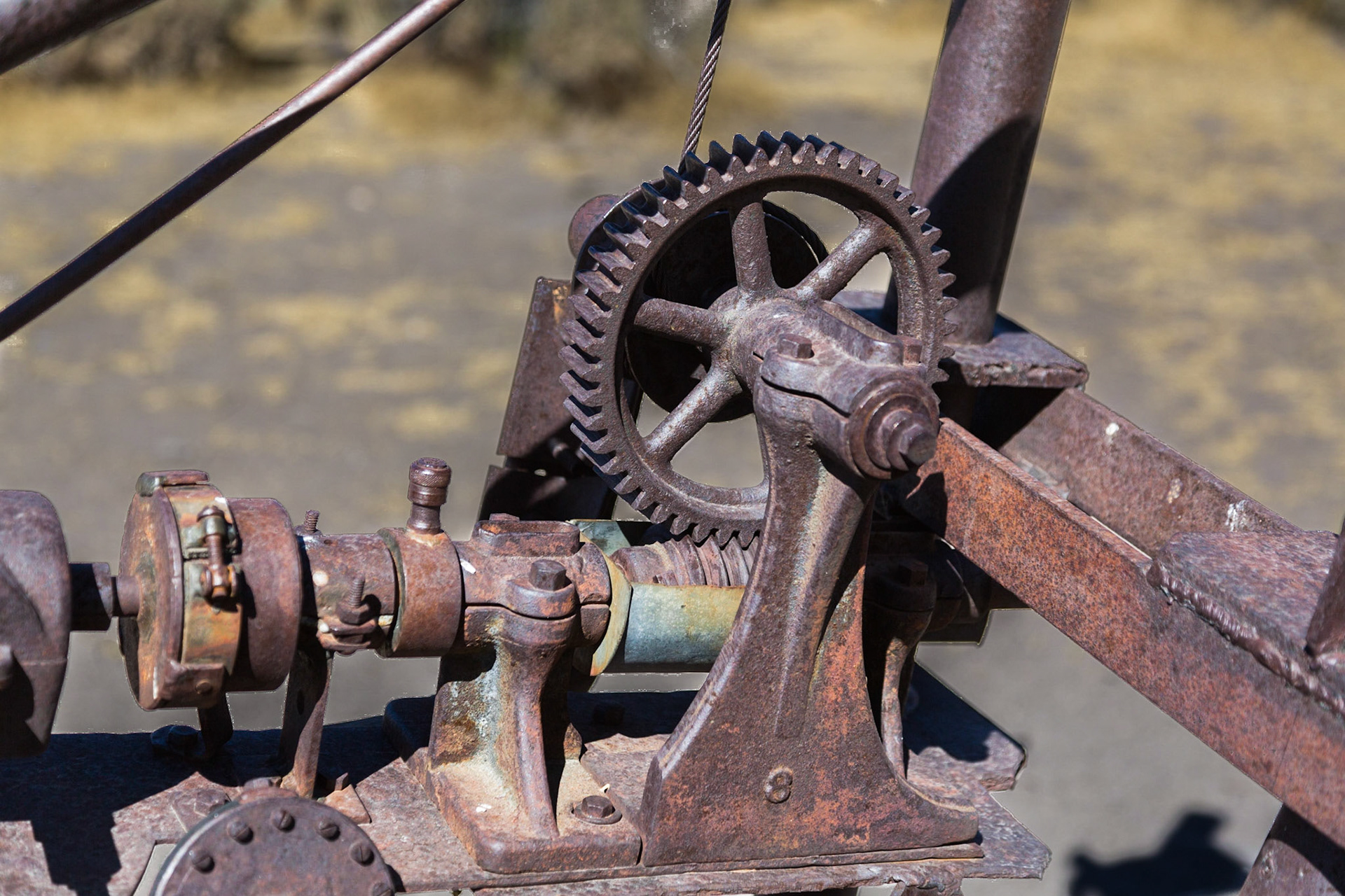 Worm Gear, outside Bell's Machine Shop Bodie ghost town, CA (2016)