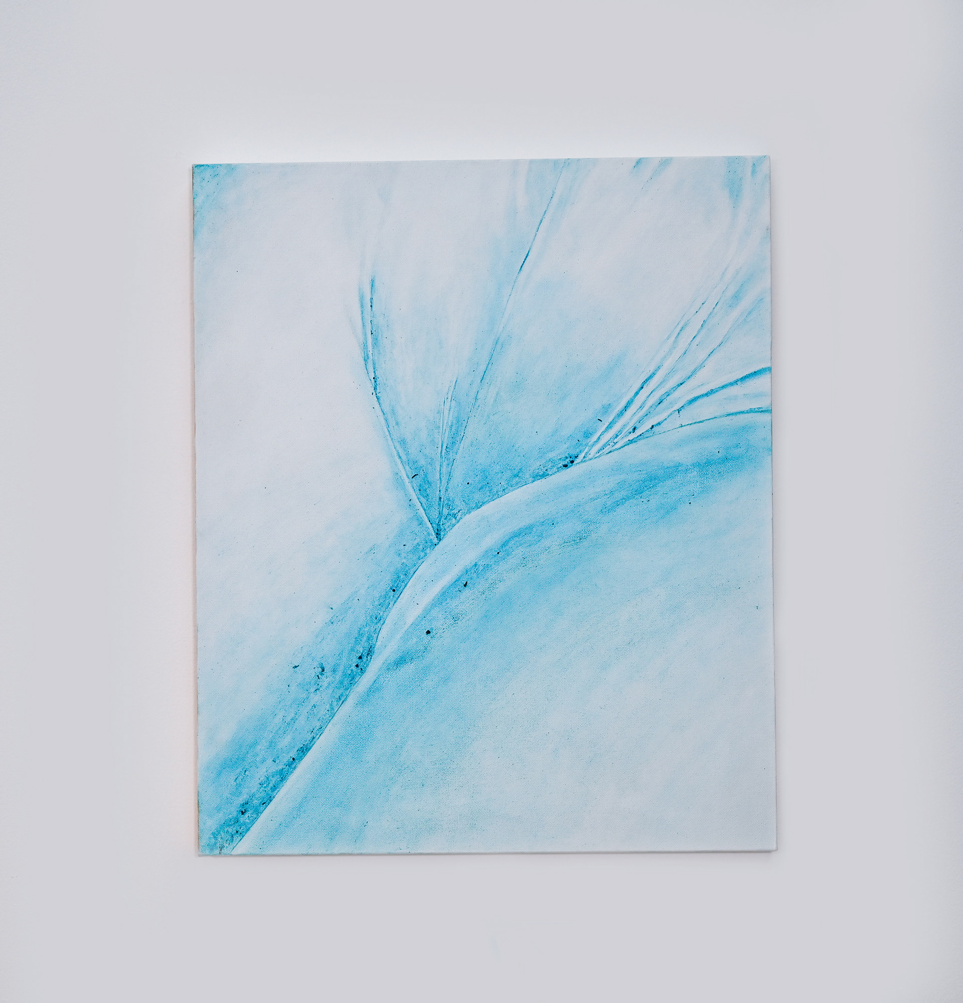 Camel Toe in Heat Blue Takis and Hot Cheeto Dust on Canvas 24” x 20”, 2024