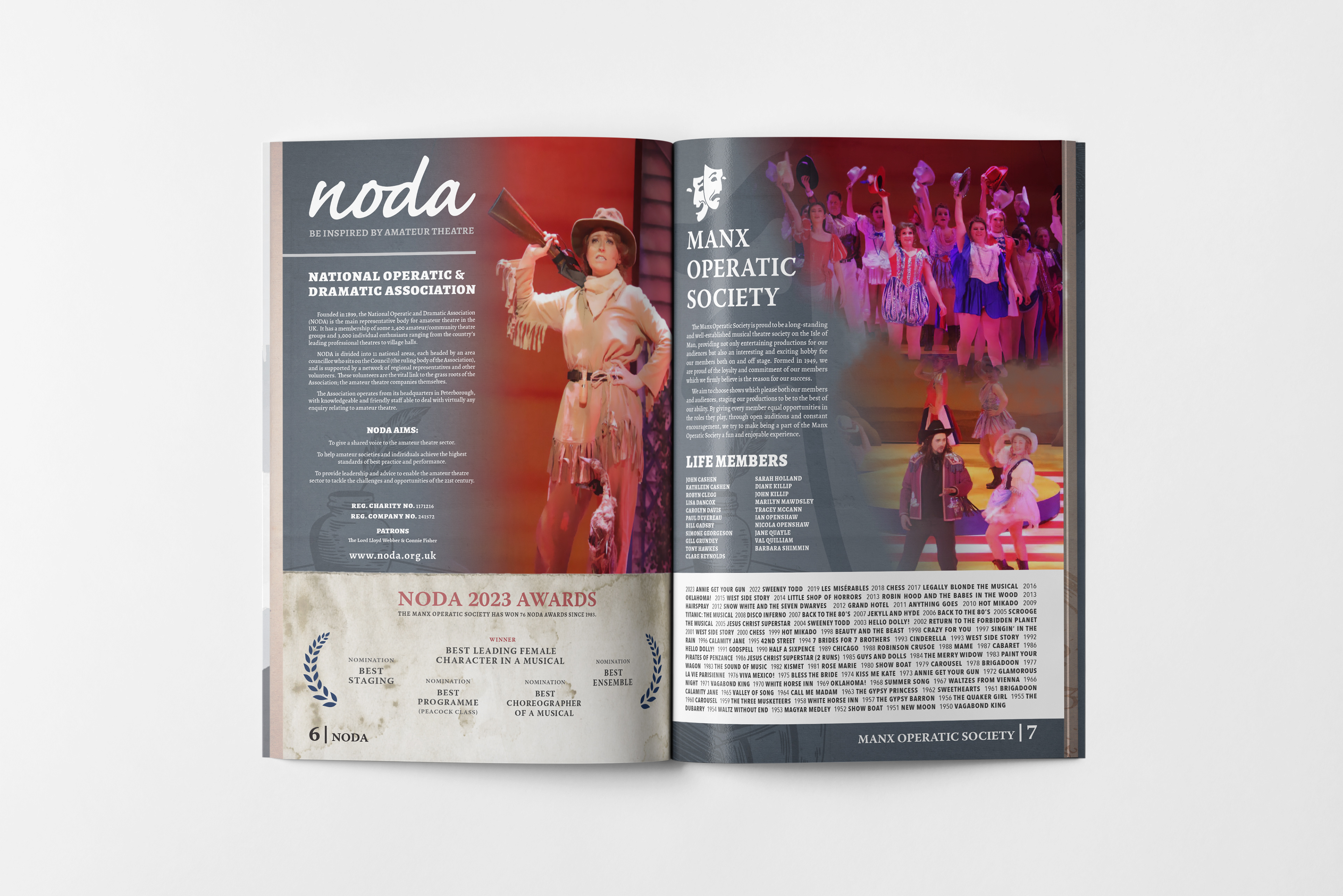 NODA awards page & MOS Background