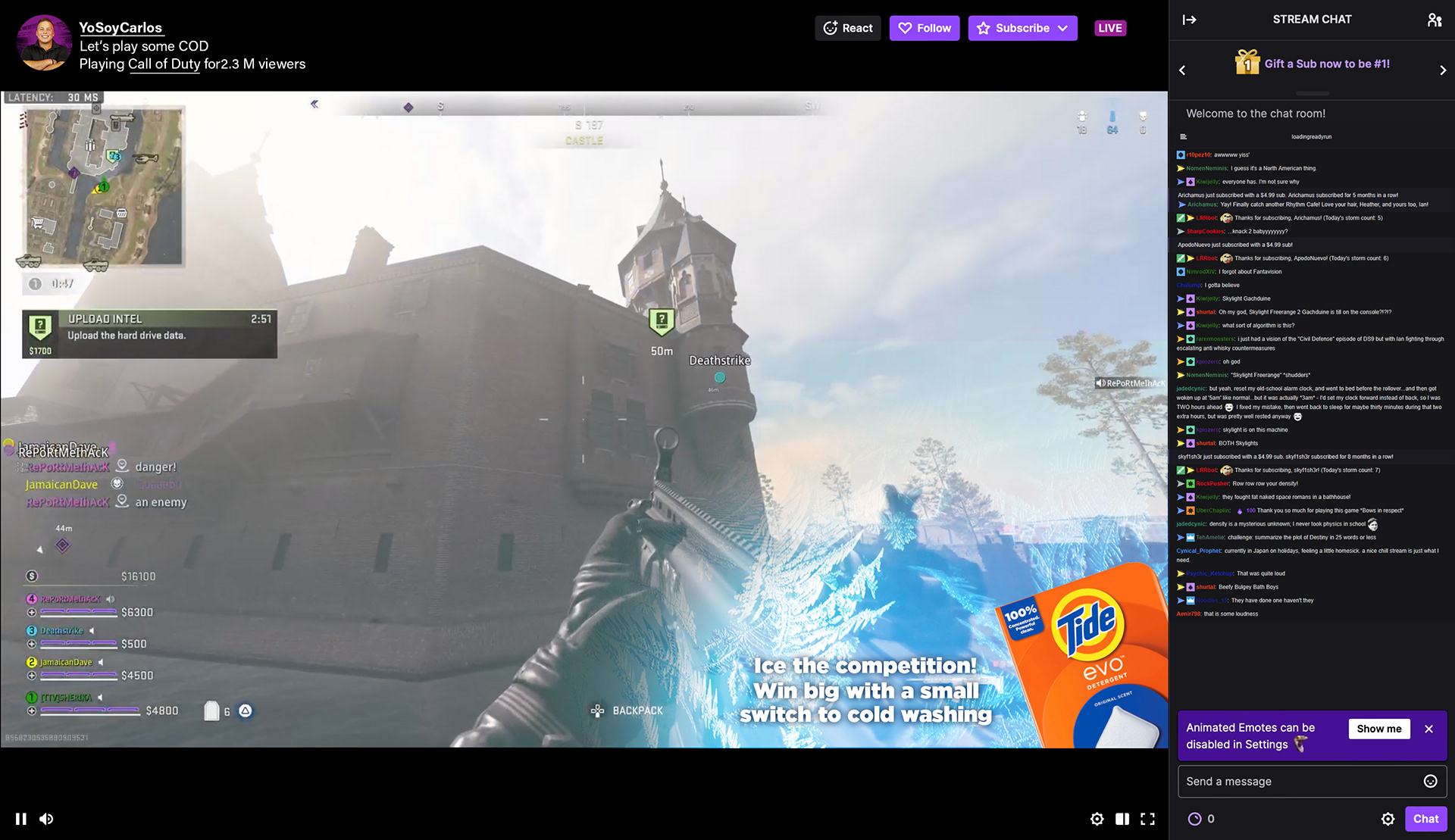 Twitch In-Game Ad