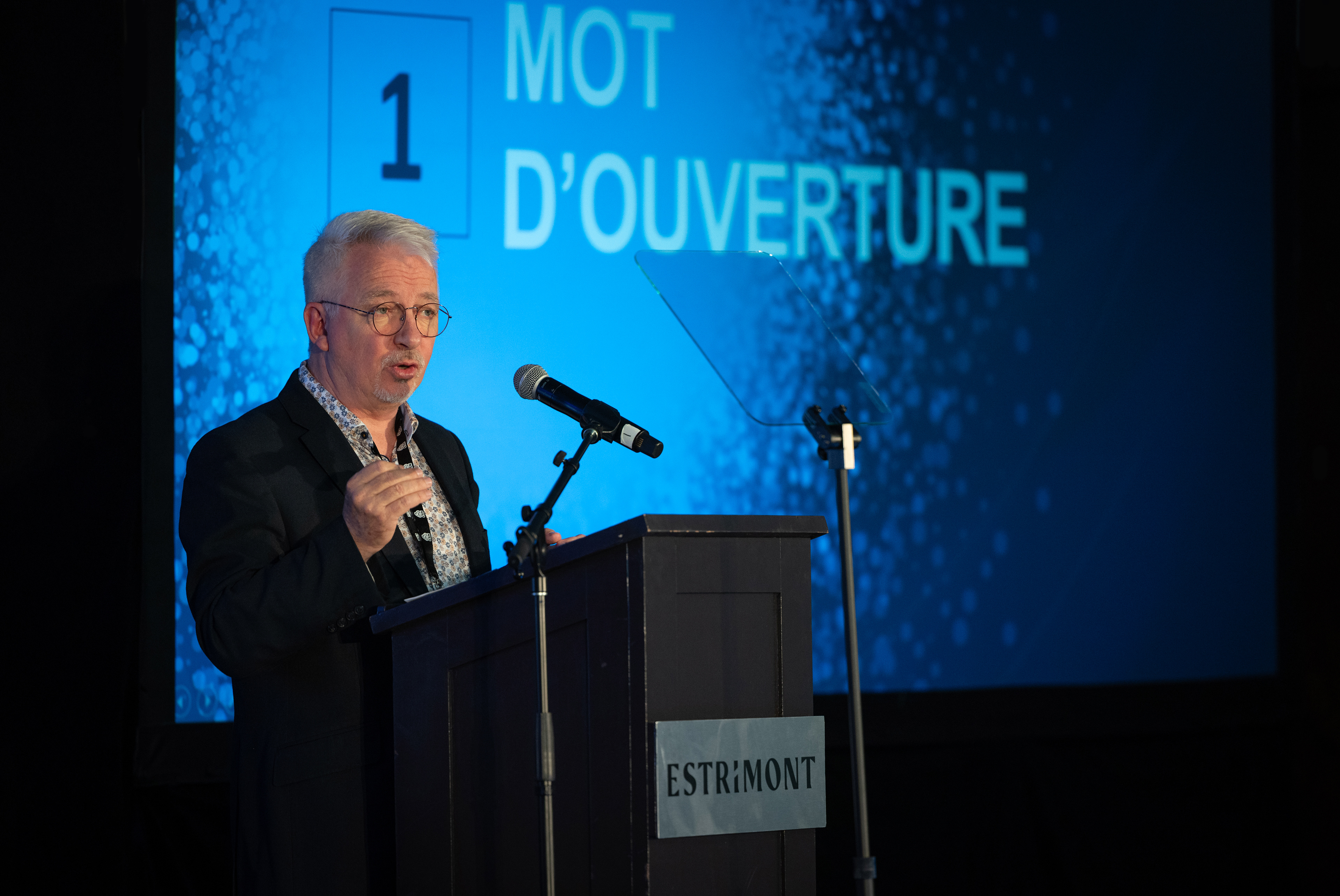 Le président sortant, Dany Roy lors de son dernier discours avant la retraite.