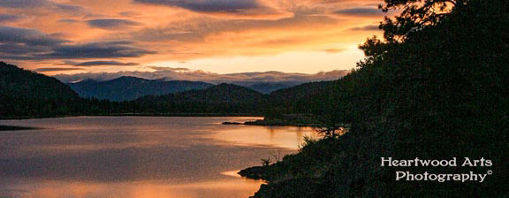 Sunset at Rainbow Lake