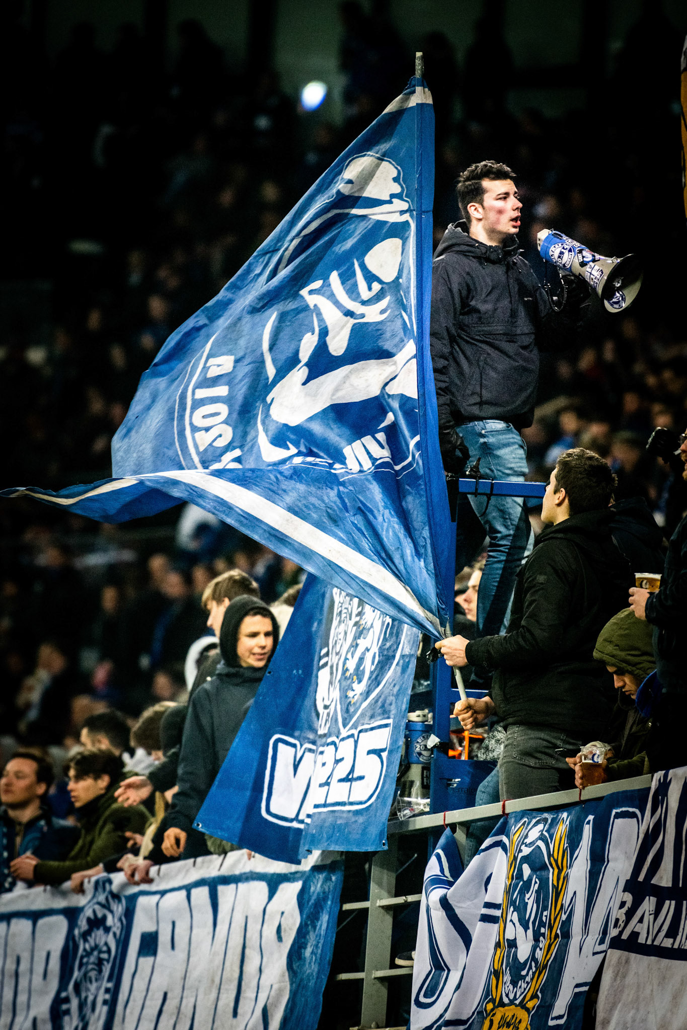 %items a soccer match between KAA Gent and Sporting Charleroi, %datetext in Gent, on day 29 of the 'Jupiler Pro League' Belgian soccer championship season 2019-2020. BELGA PHOTO %photographer