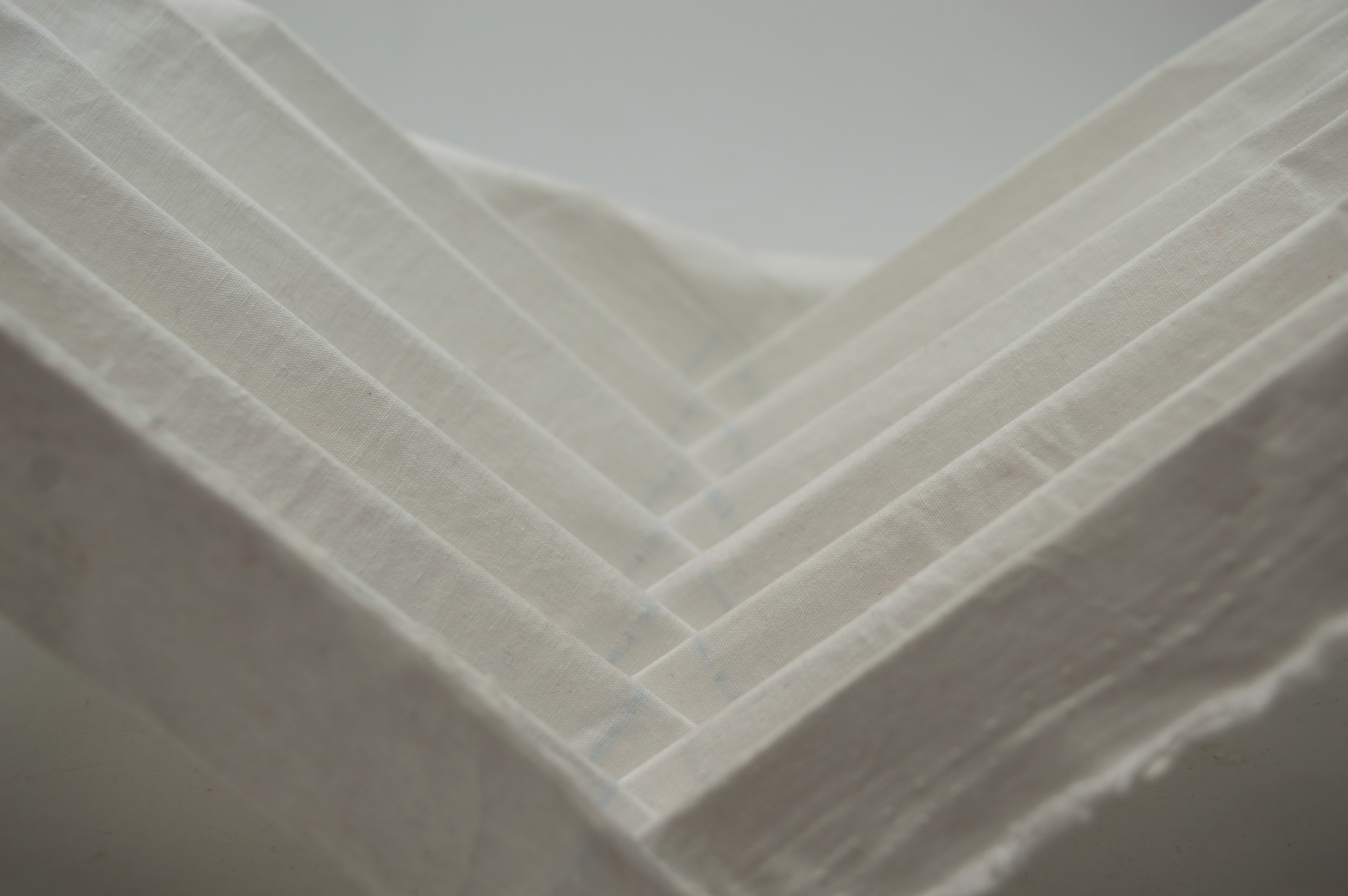 Ironed and hardened linen