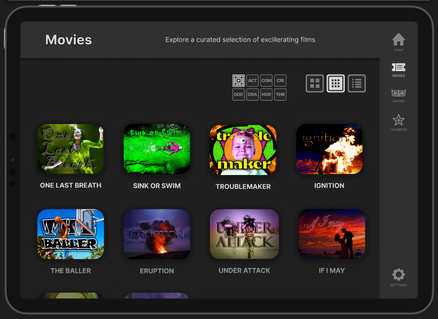 Movies 2 Screen - Tablet