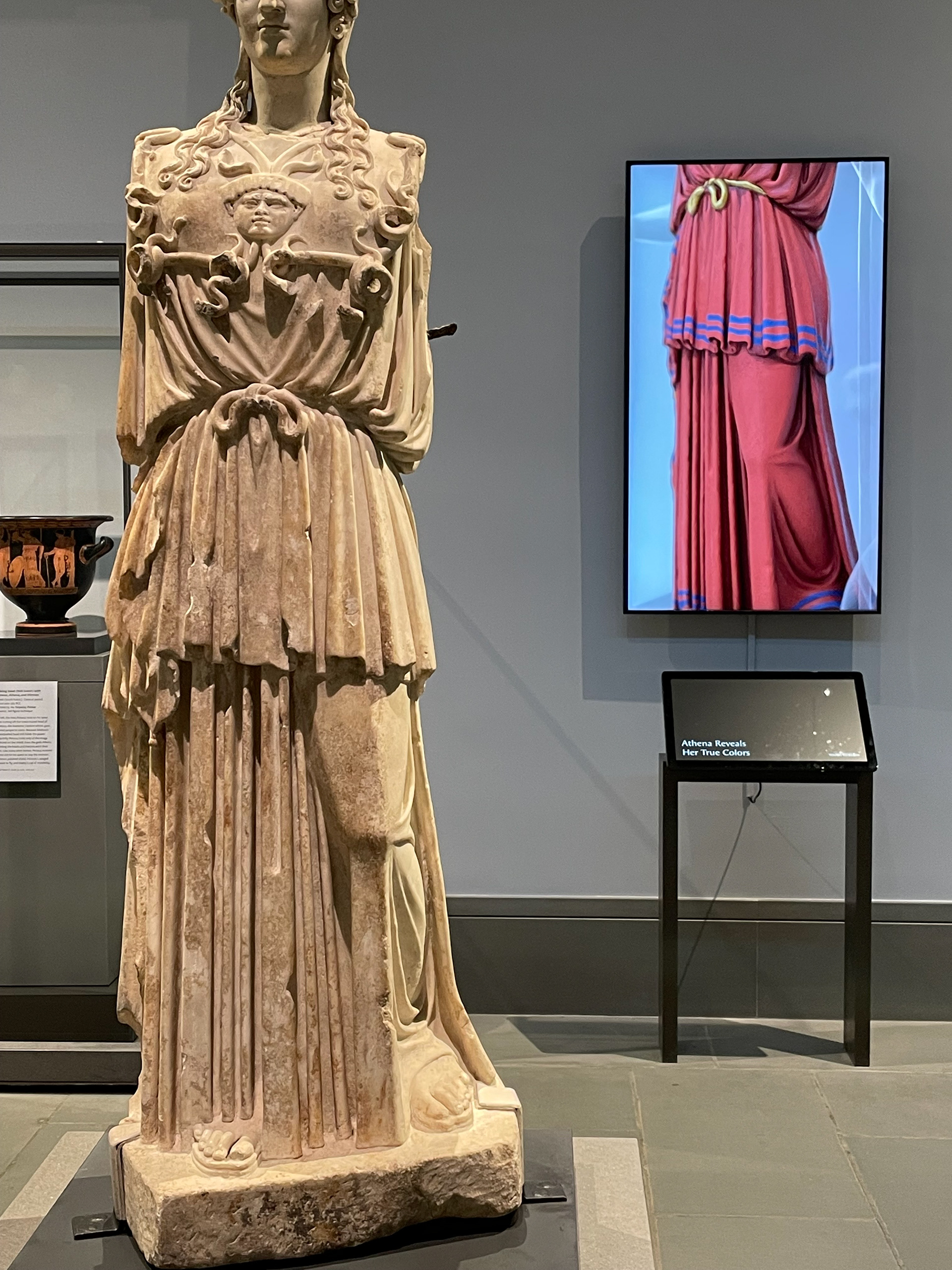 Goddess Athena's Statue Reveals Her True Colors (Video)