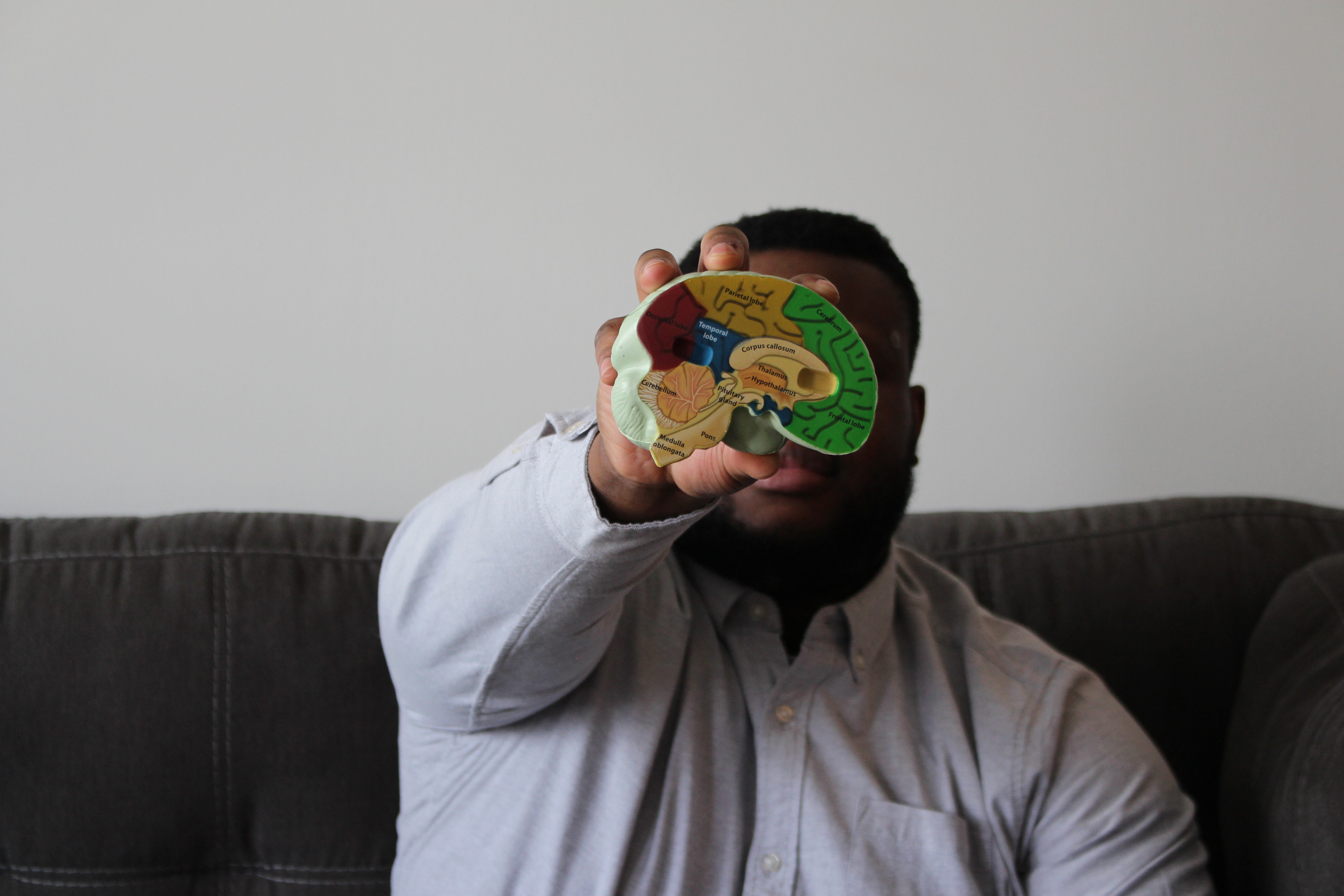 Claudius Dada, a registered provisional psychologist. A photo by Gur Sodhi