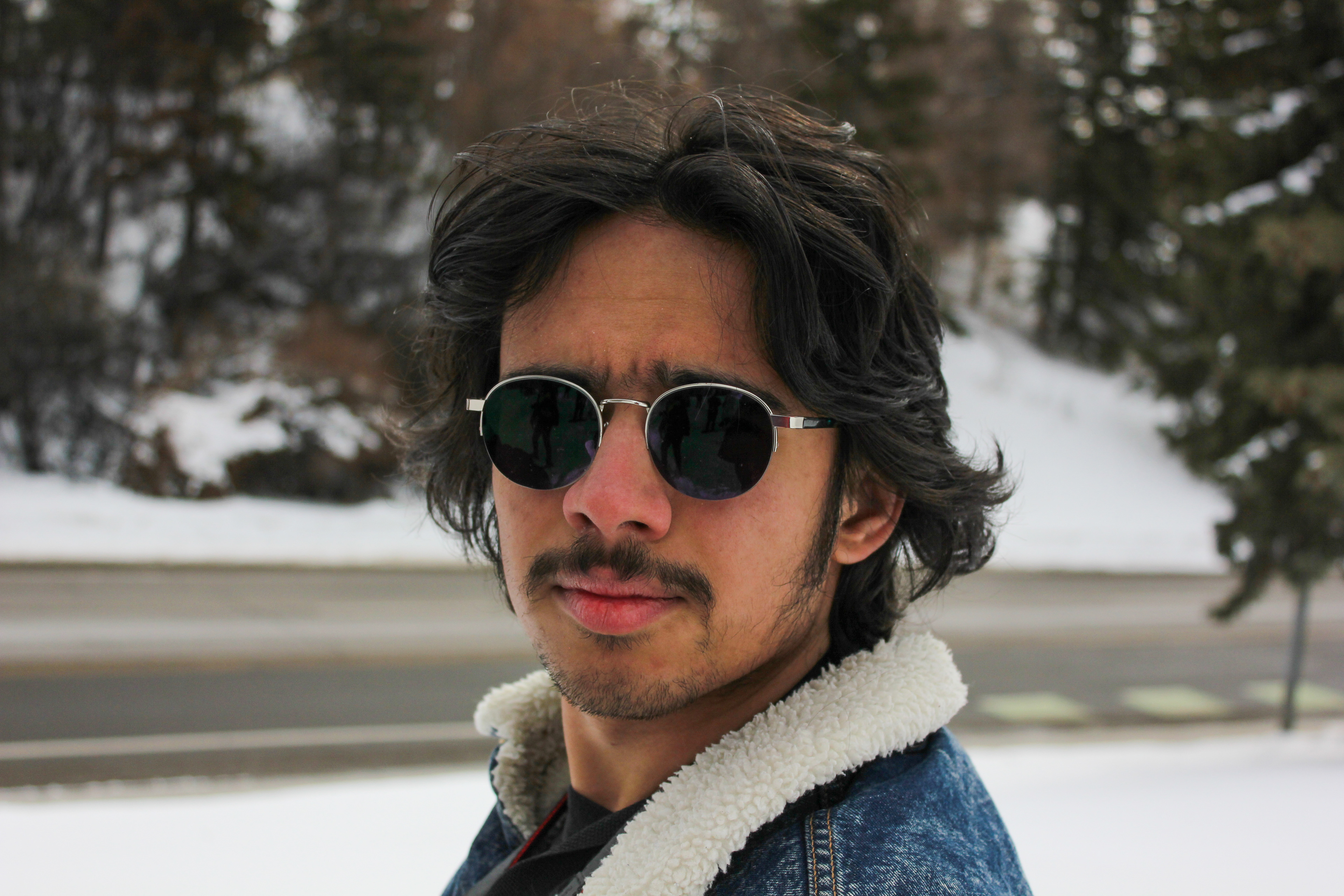 Tristen McNeil posing for a photo at SAIT. A photo by Gur Sodhi