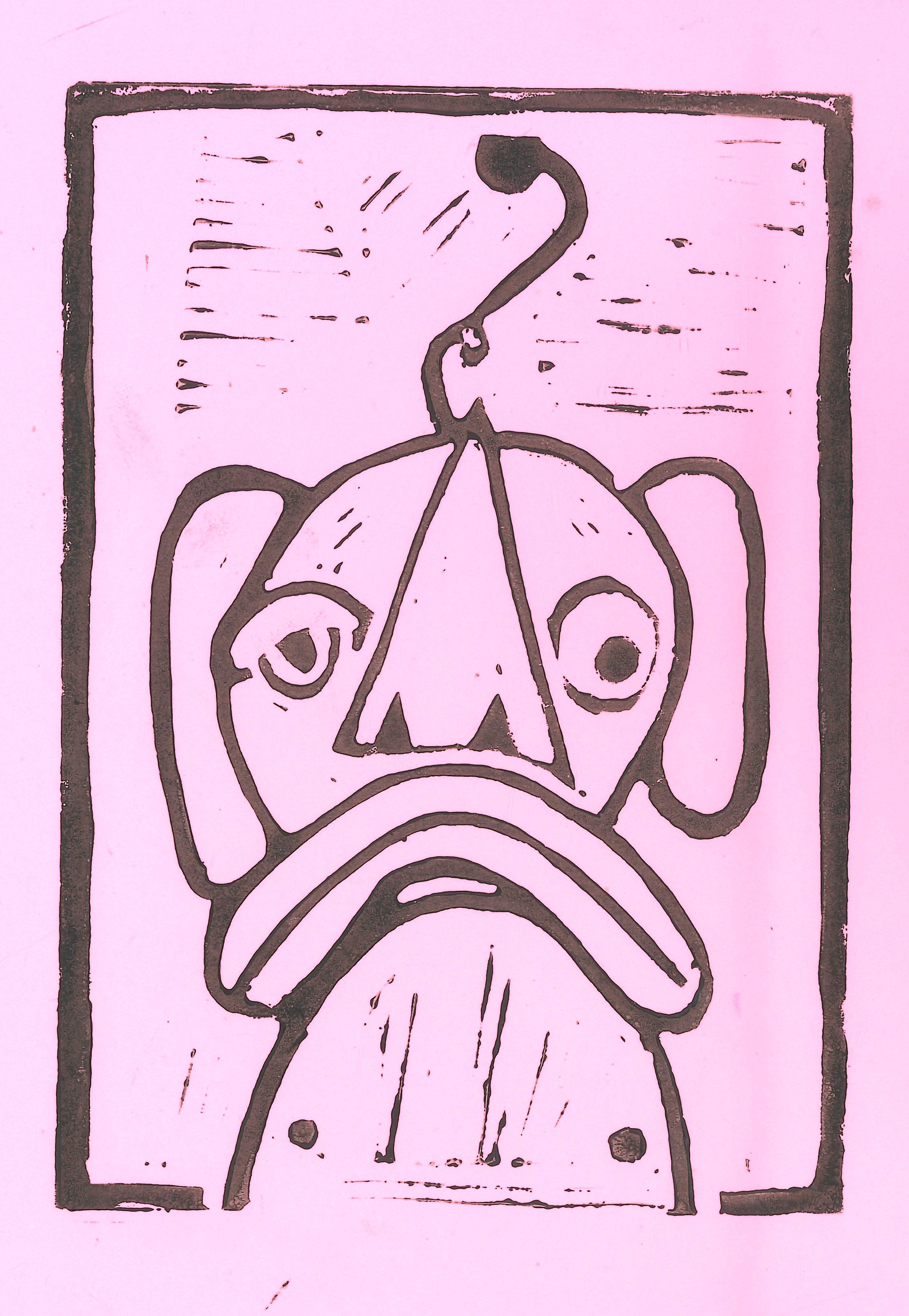Untitled lino experimentation