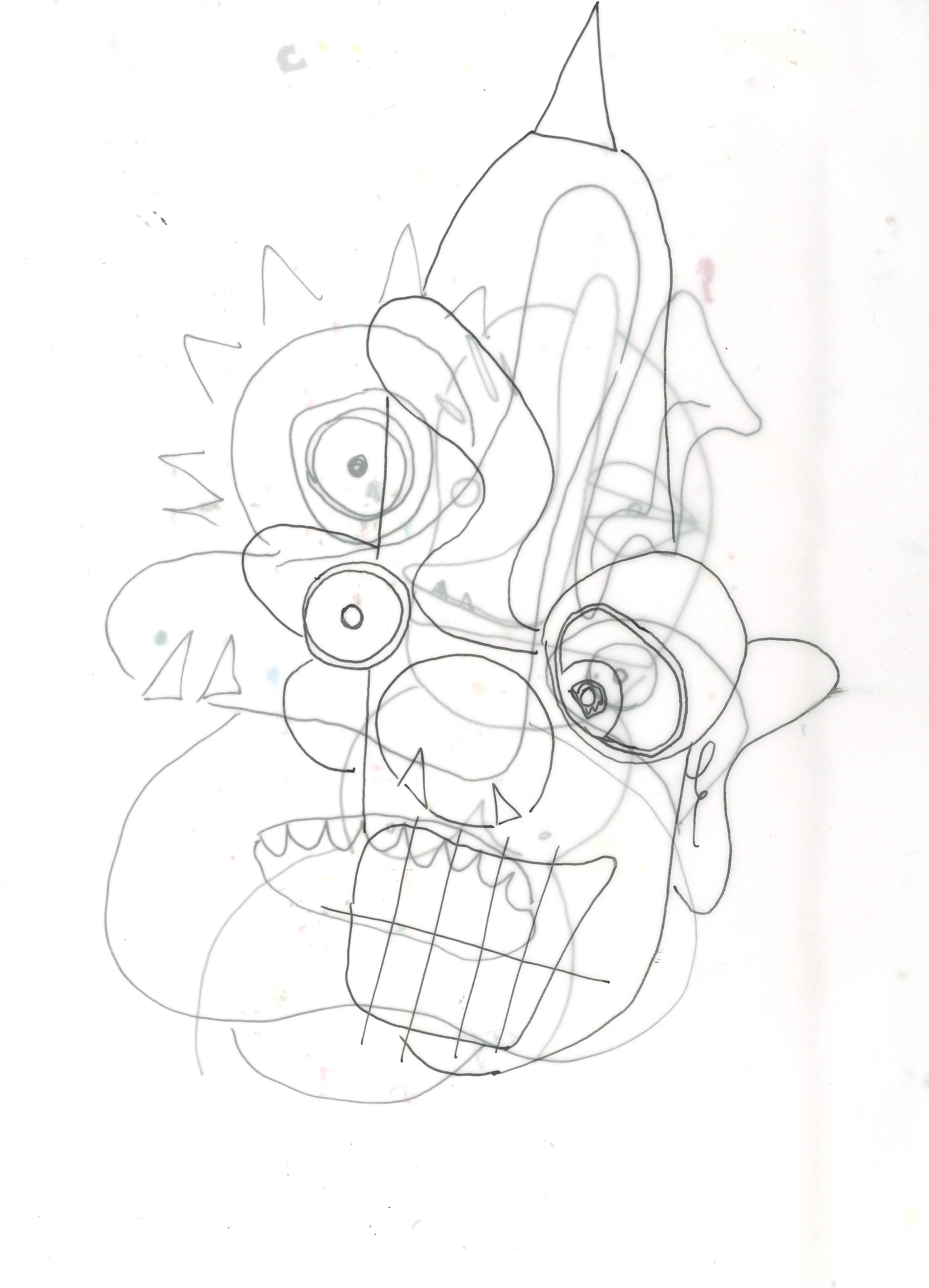 Untitled tracing paper experimentation