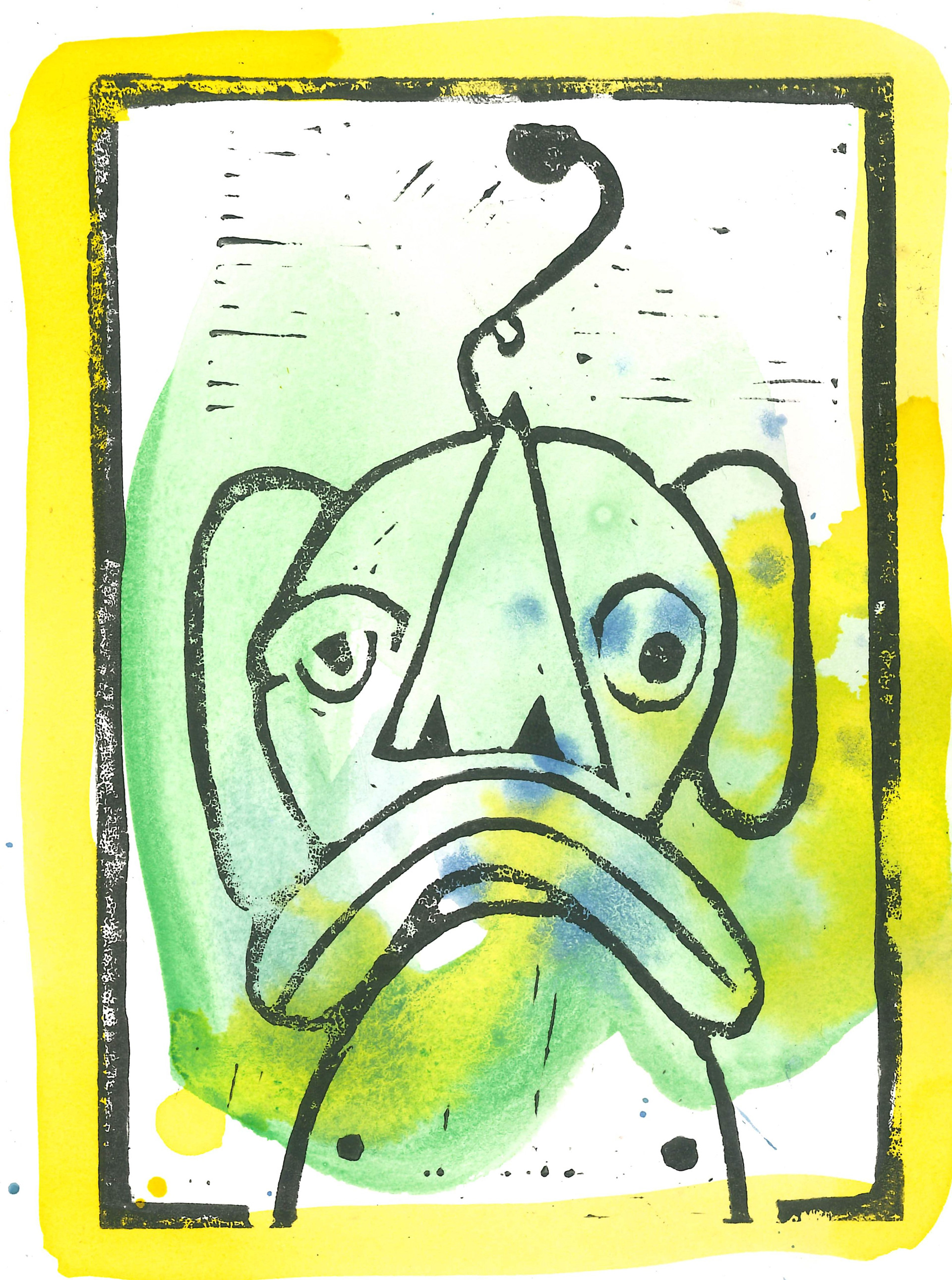 Untitled lino experimentation