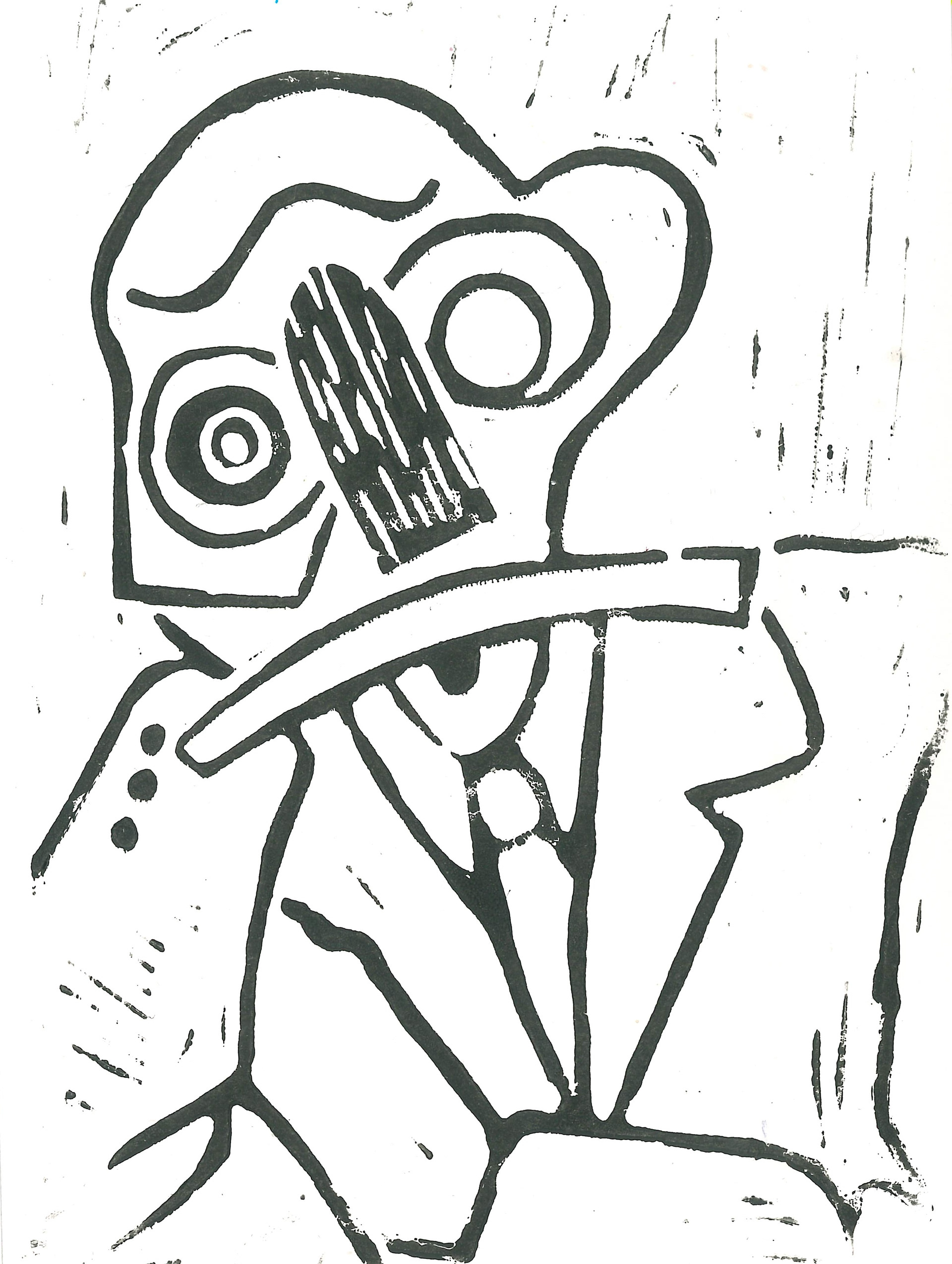 Untitled lino print, 2026