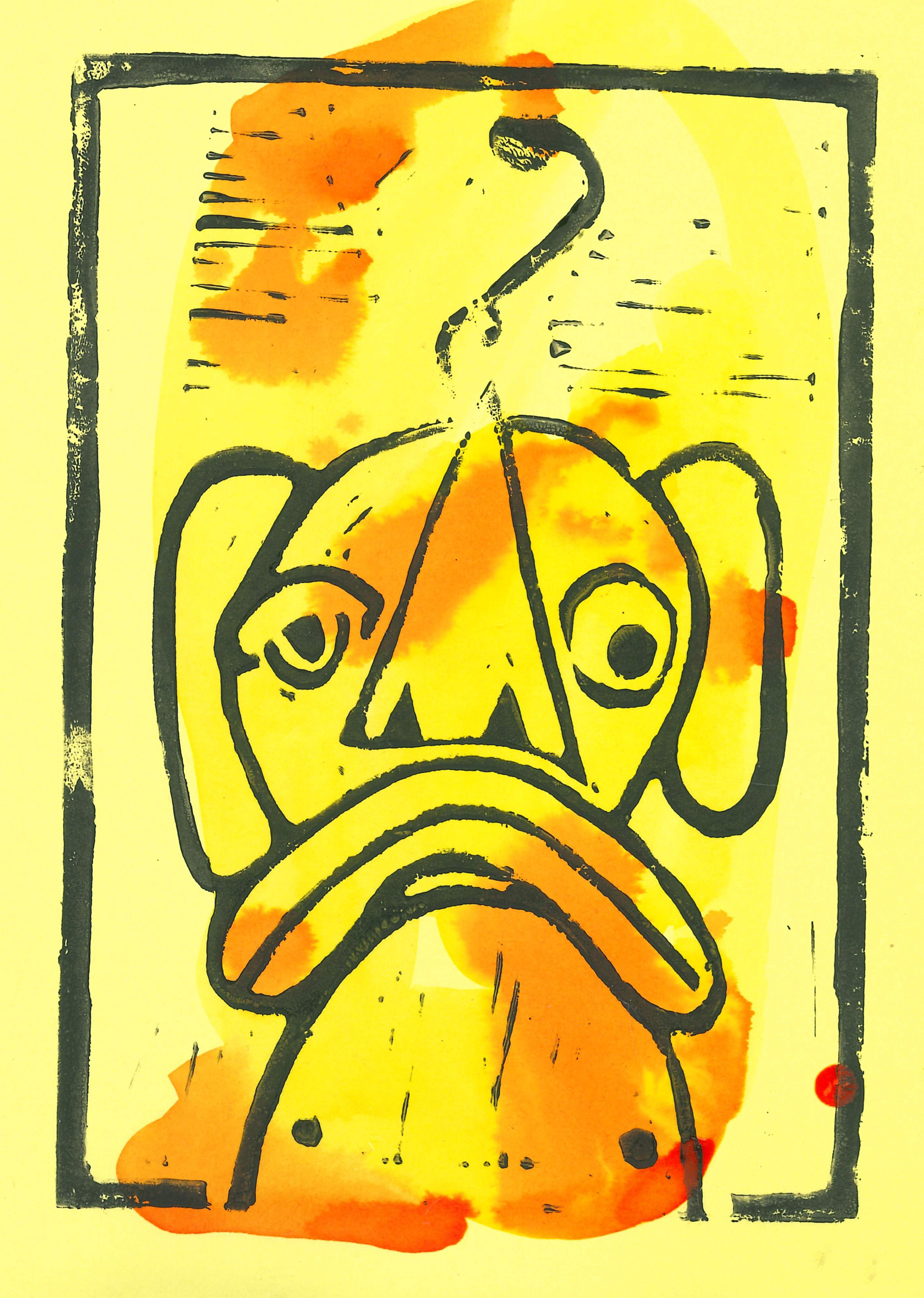 Untitled lino experimentation