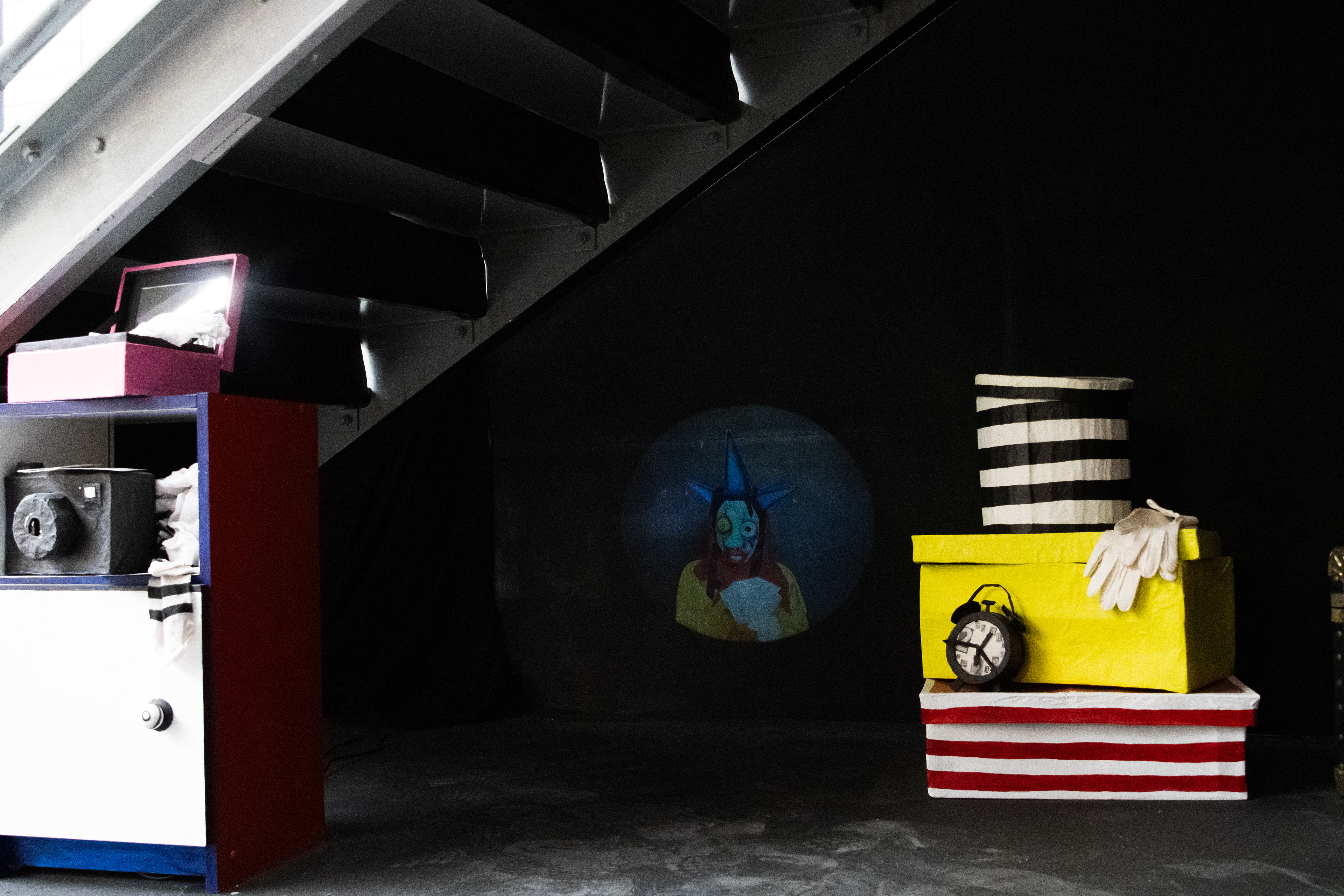 Video Projection of the 'Ashen Fool'
