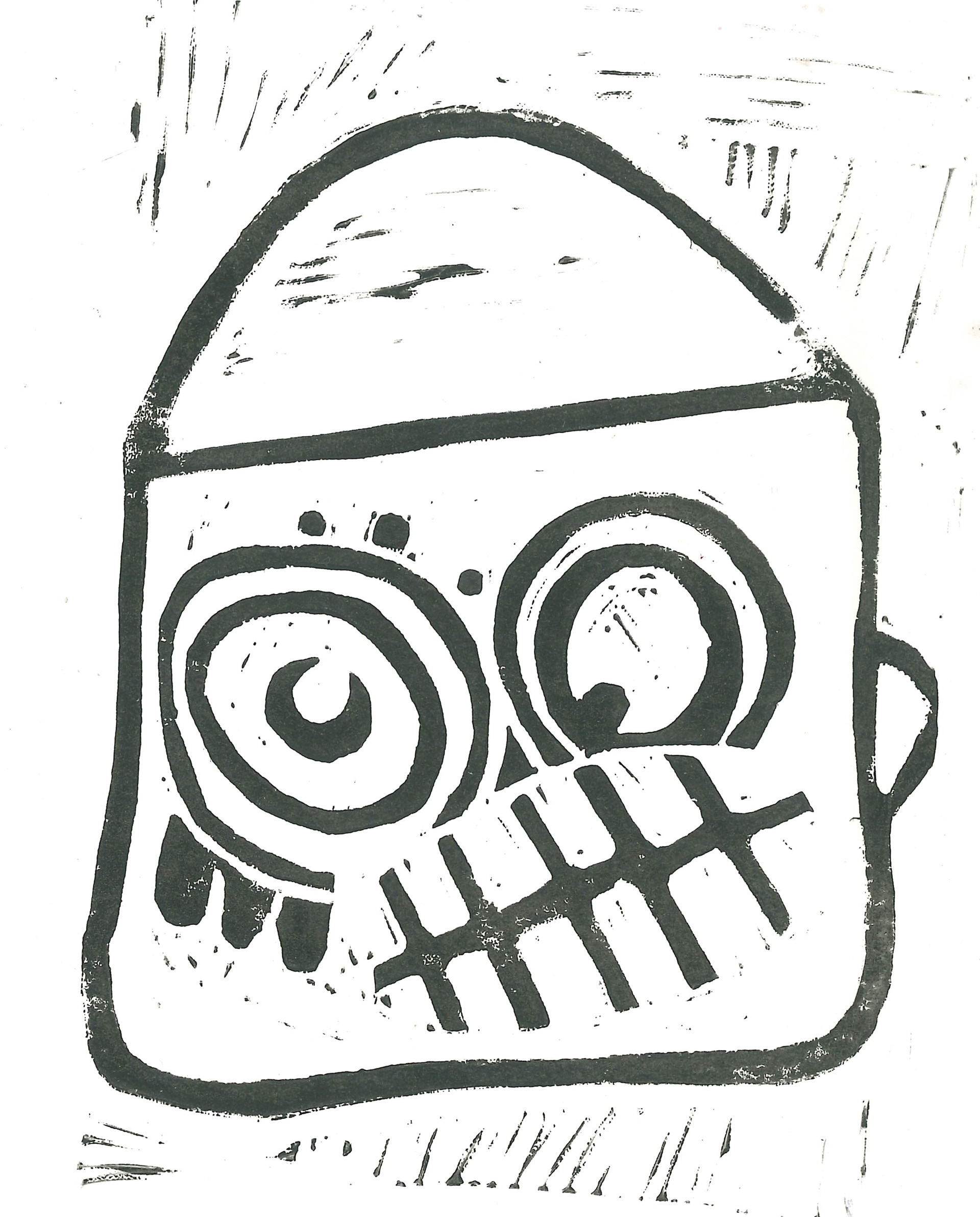 Untitled lino print, 2026