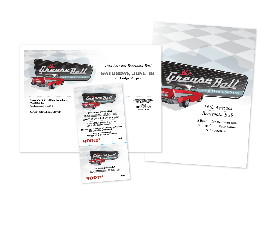 fundraiser // invitation + ticket