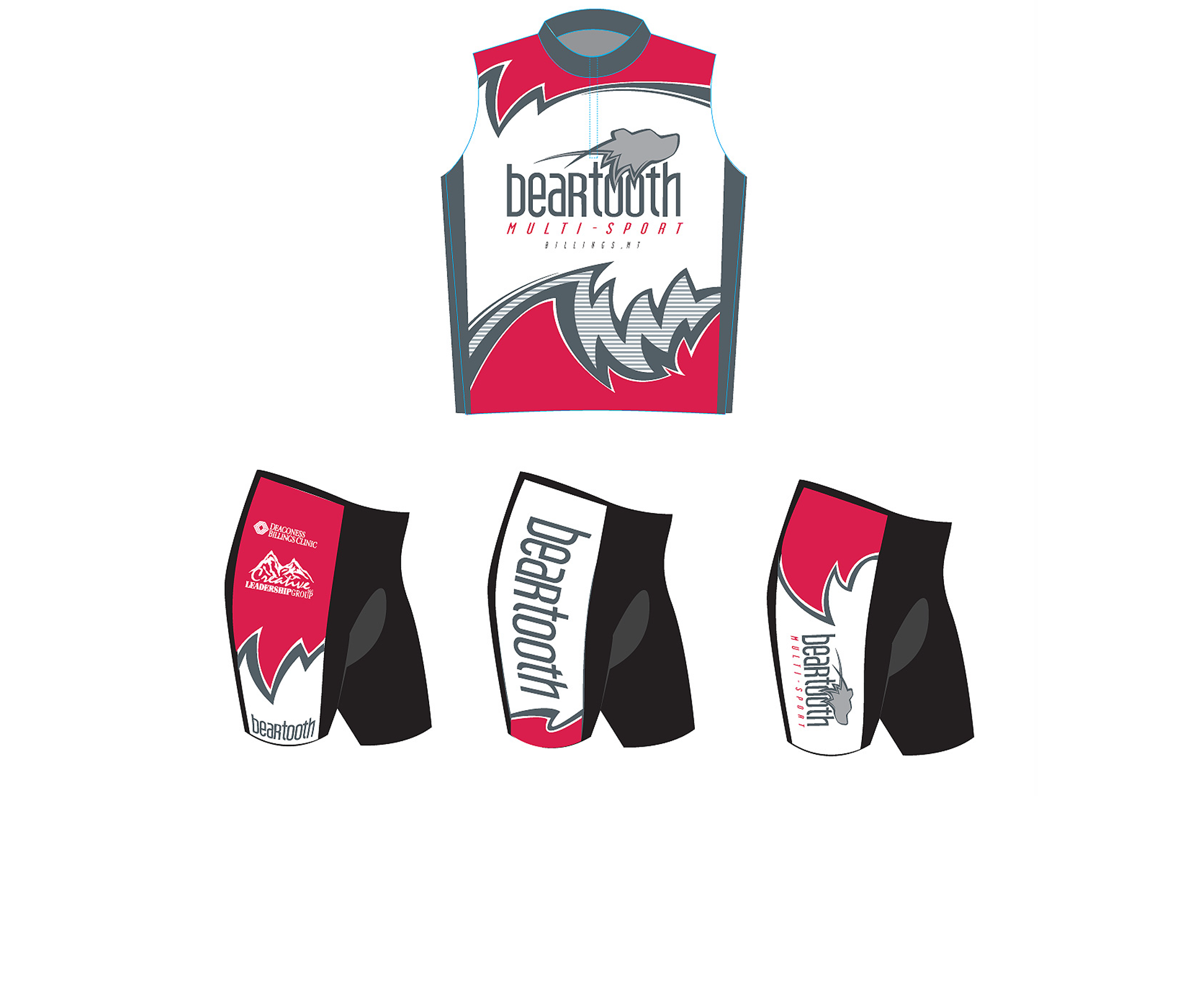 logo + cycling jersey graphics