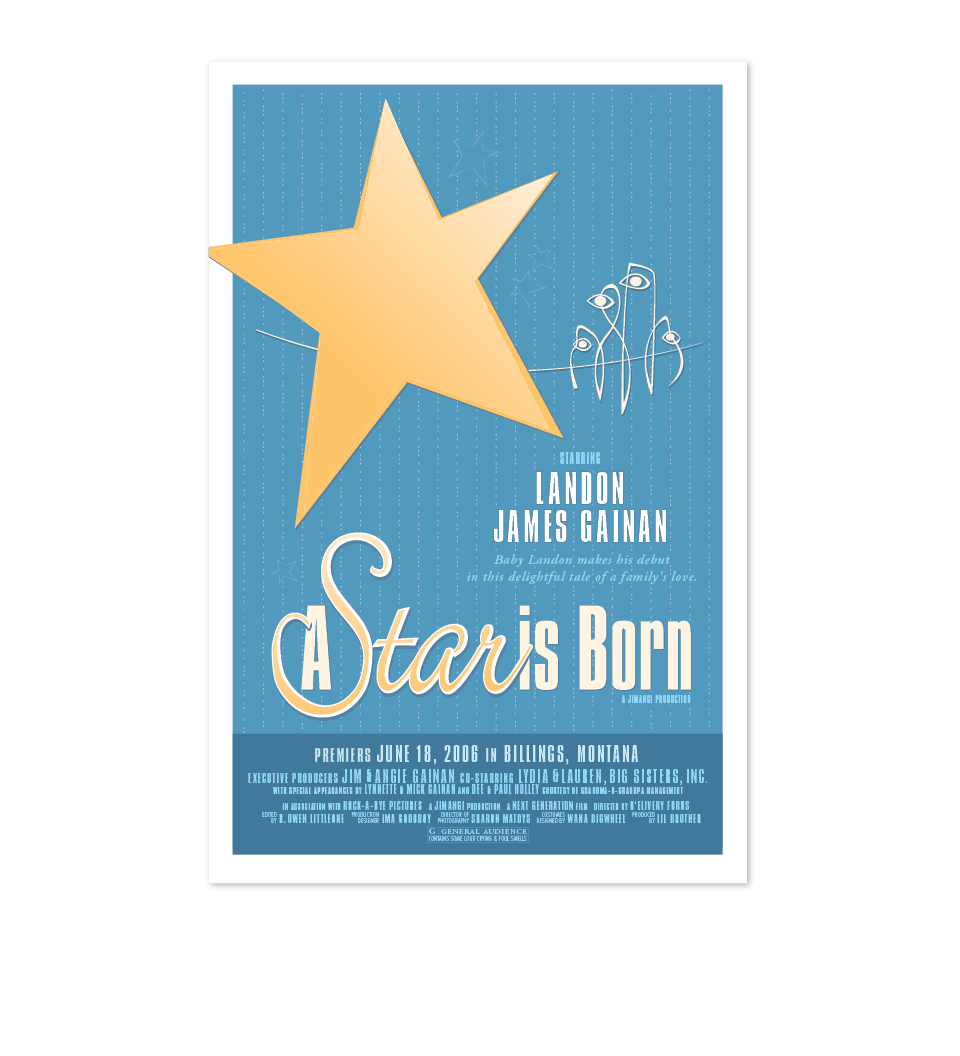 birth announcement poster
