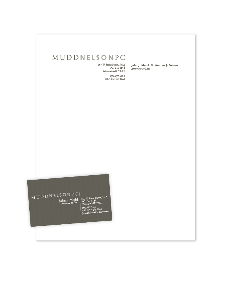 letterhead + business card + logo