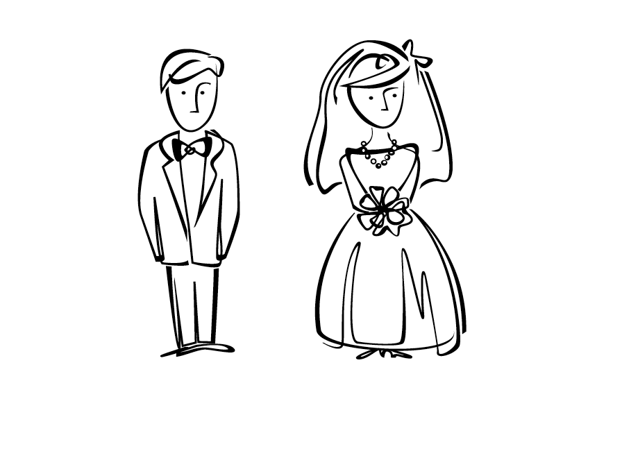 wedding // program graphics