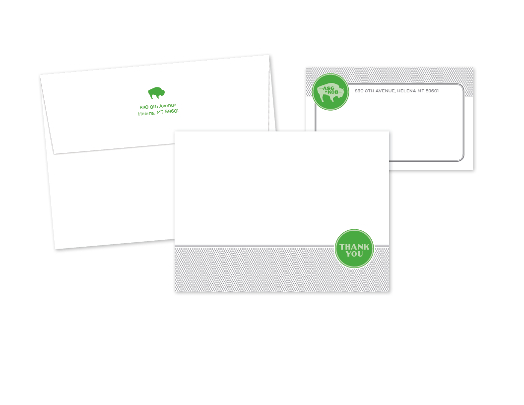 wedding // thank-you note + mailing label