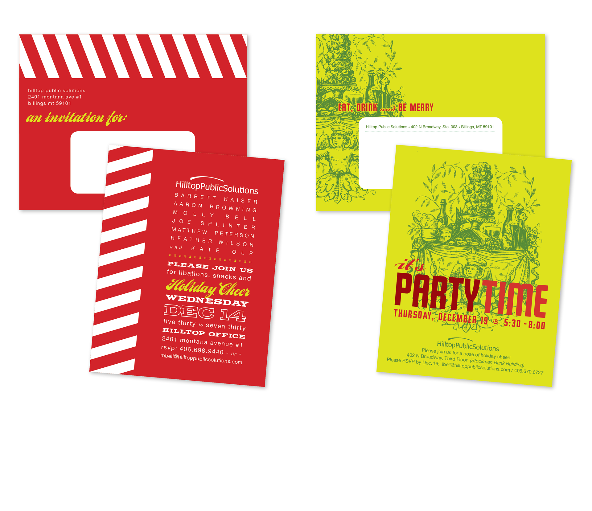 business // office holiday party invitations