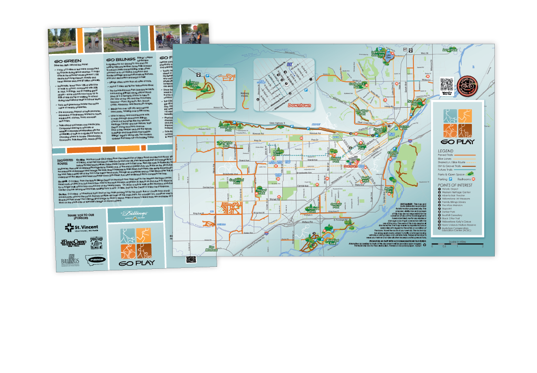 trail map + brochure