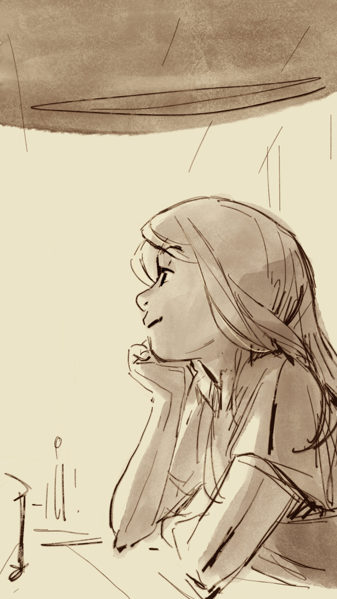 "A morning without a punchline." 