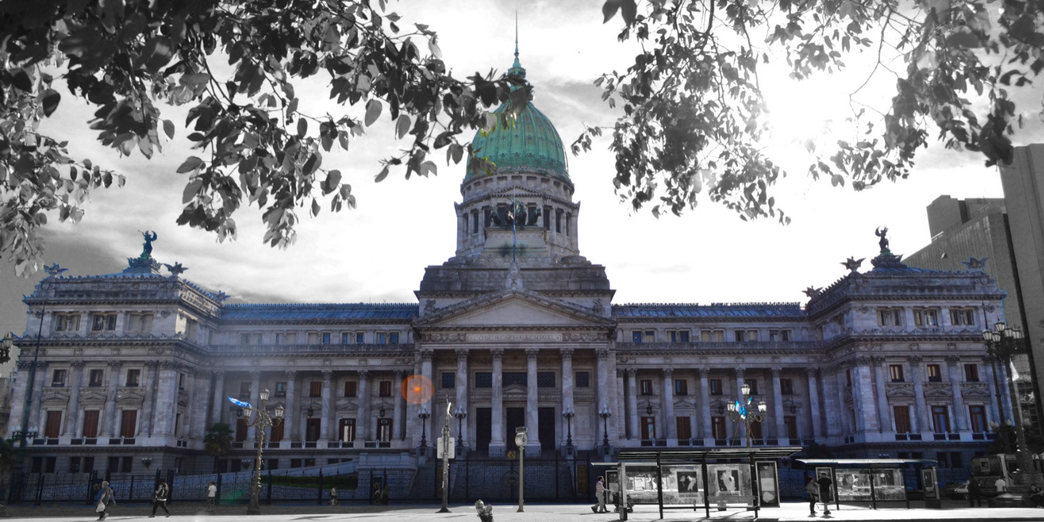 CS027BWC Congreso de la Nacion 100x70