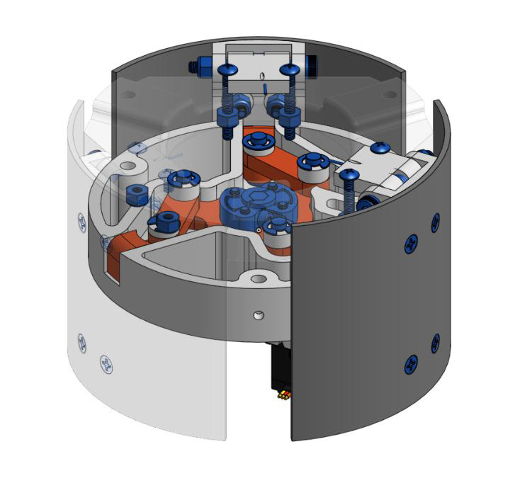 Linkages Visible in Full Assembly