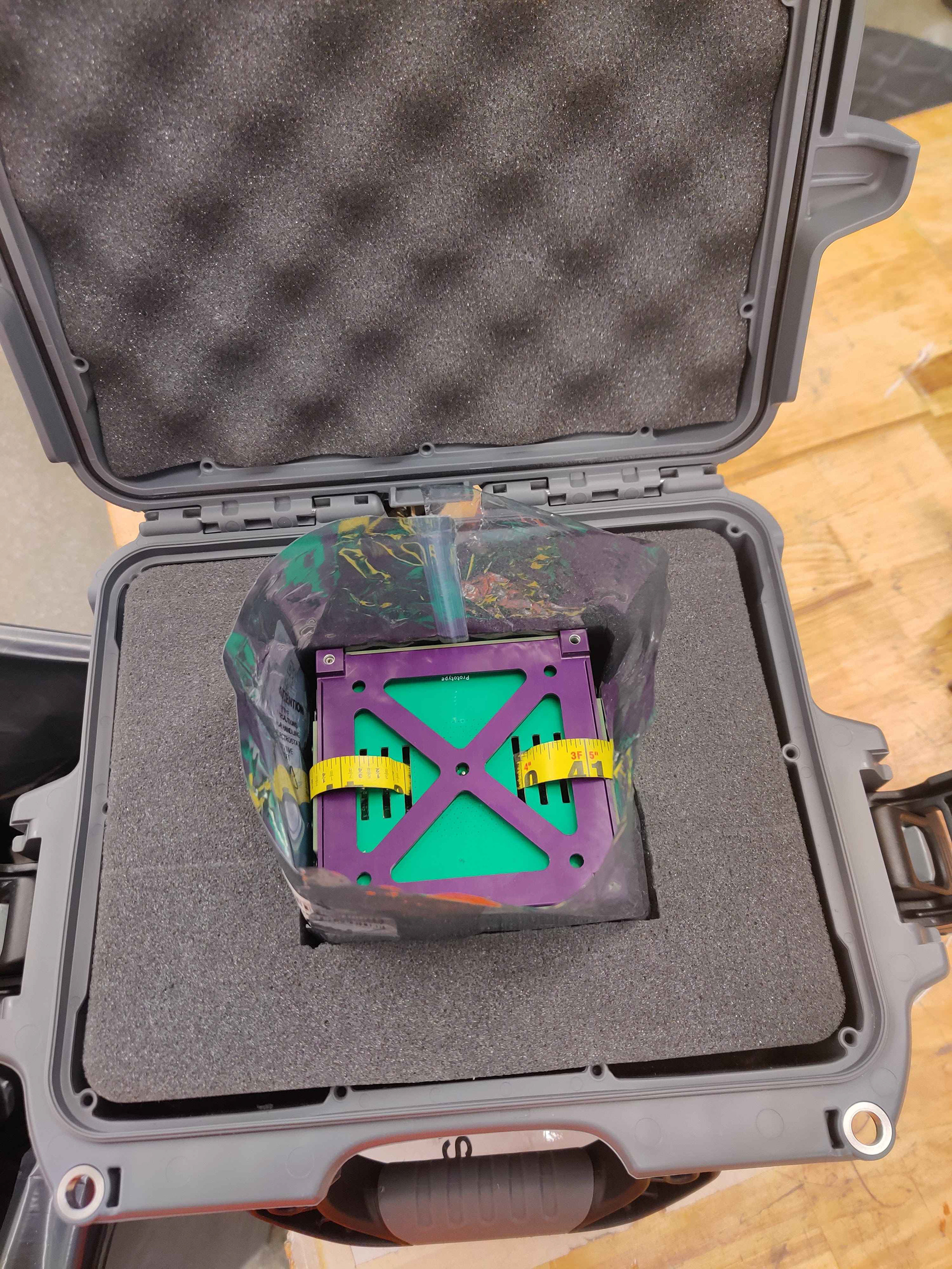Assembled CubeSat with Folded Antenna