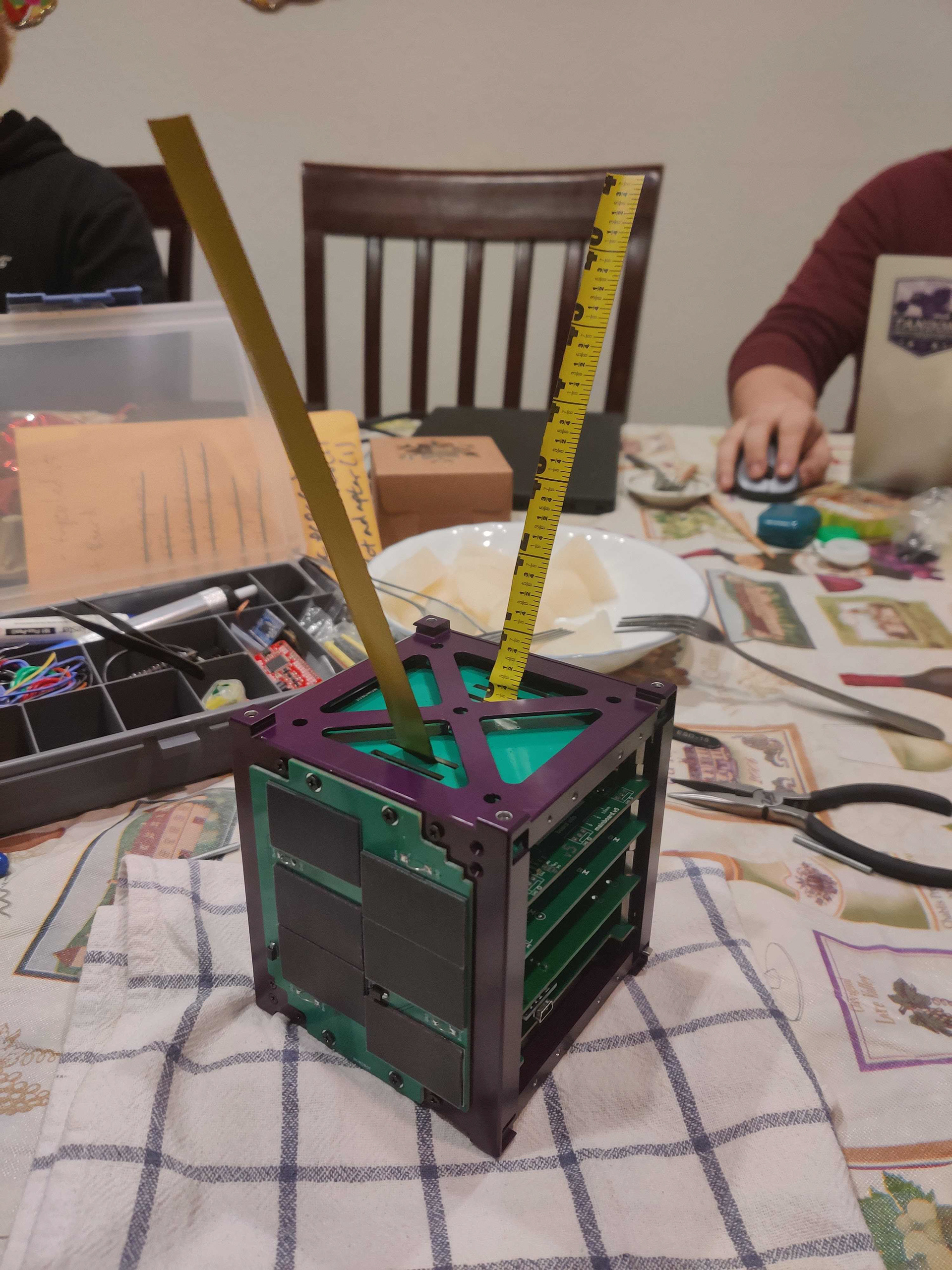 Assembled CubeSat with Deployed Antenna