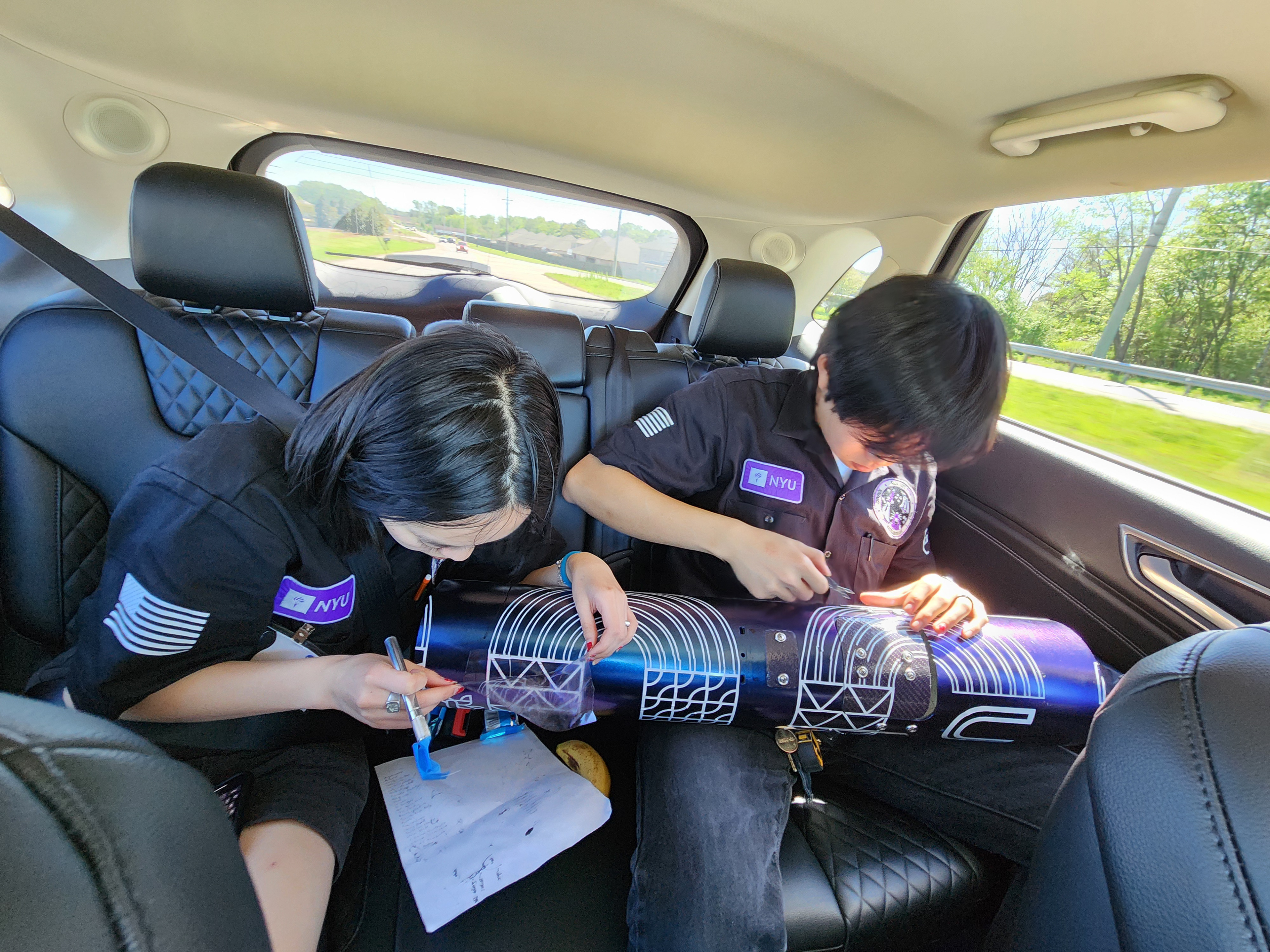 Applying Decals in the Car