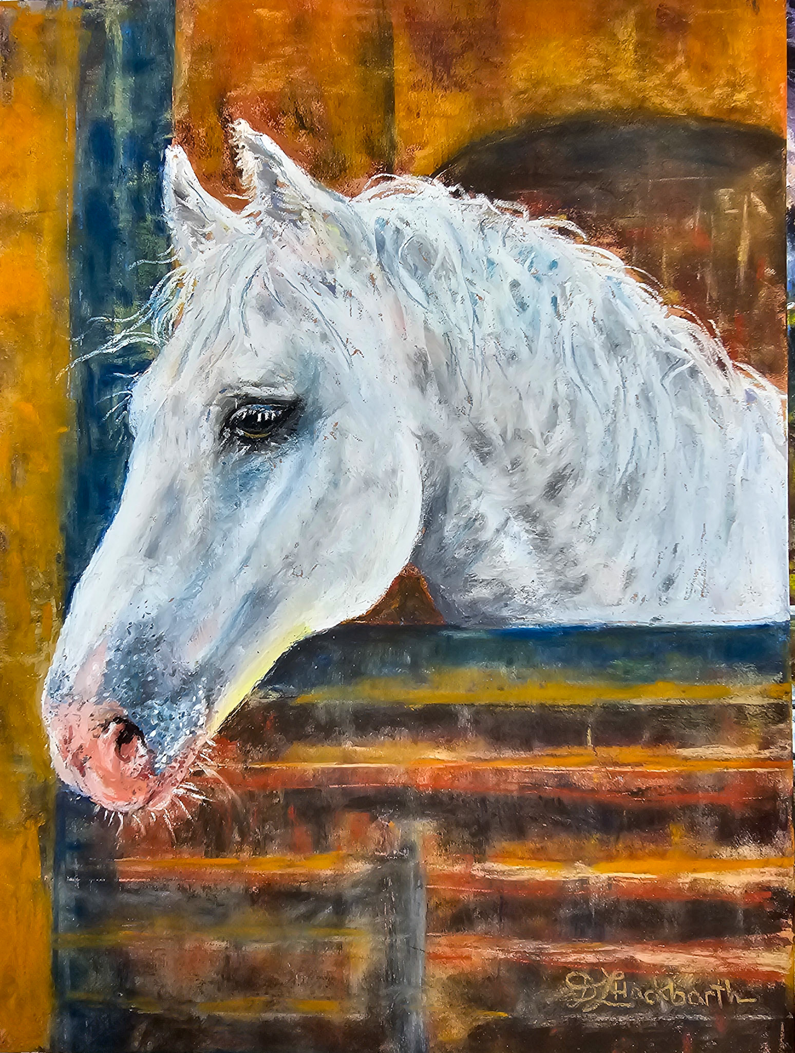 Lipizzan 9x12 Pastelmat sienna