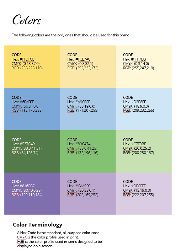 brand style guide